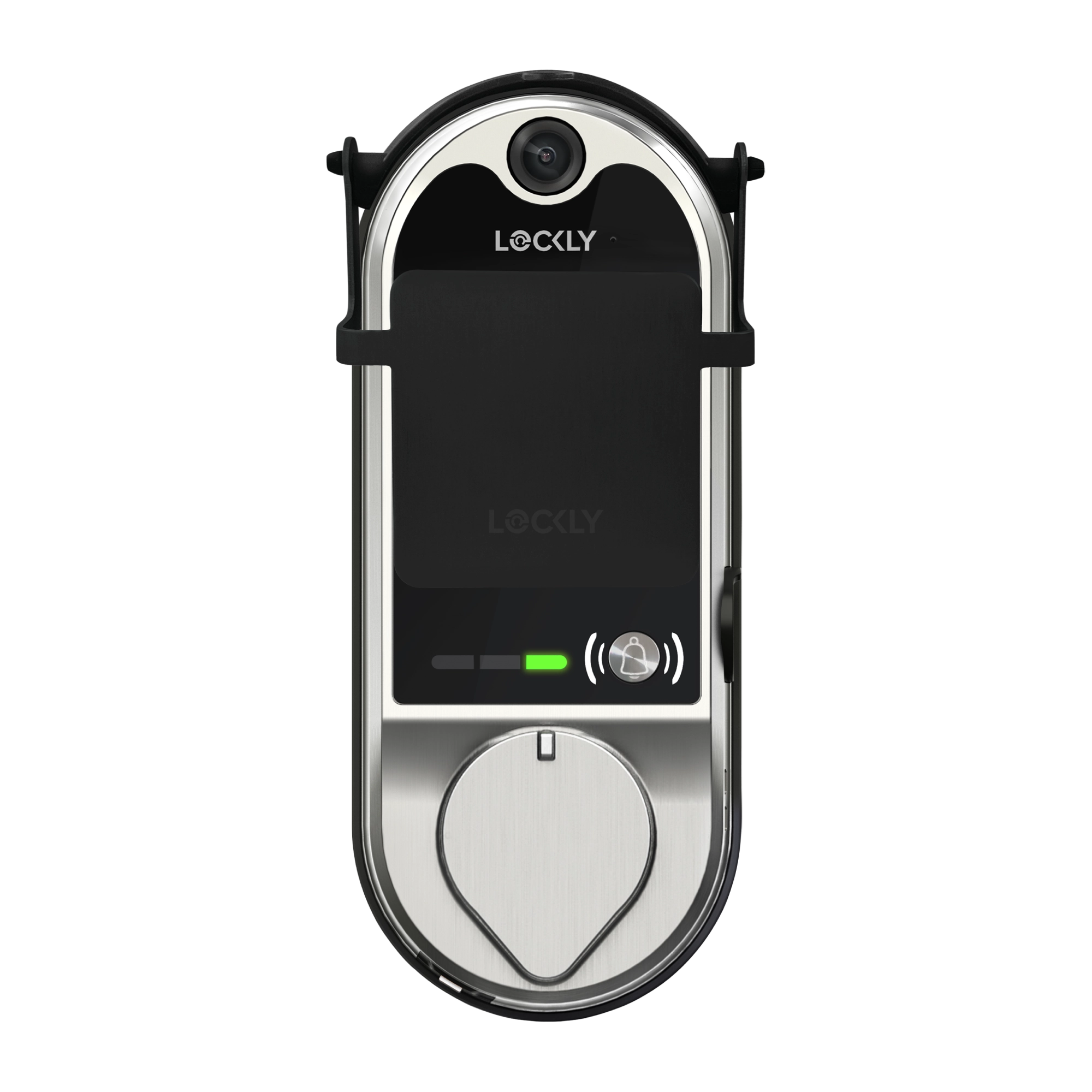 Touchscreen Cover for Lockly attached to Smart Lock