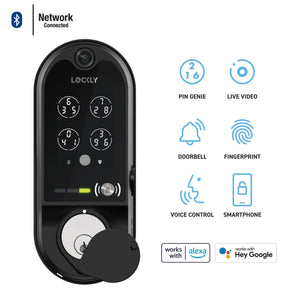 Lockly smart lock in black features
