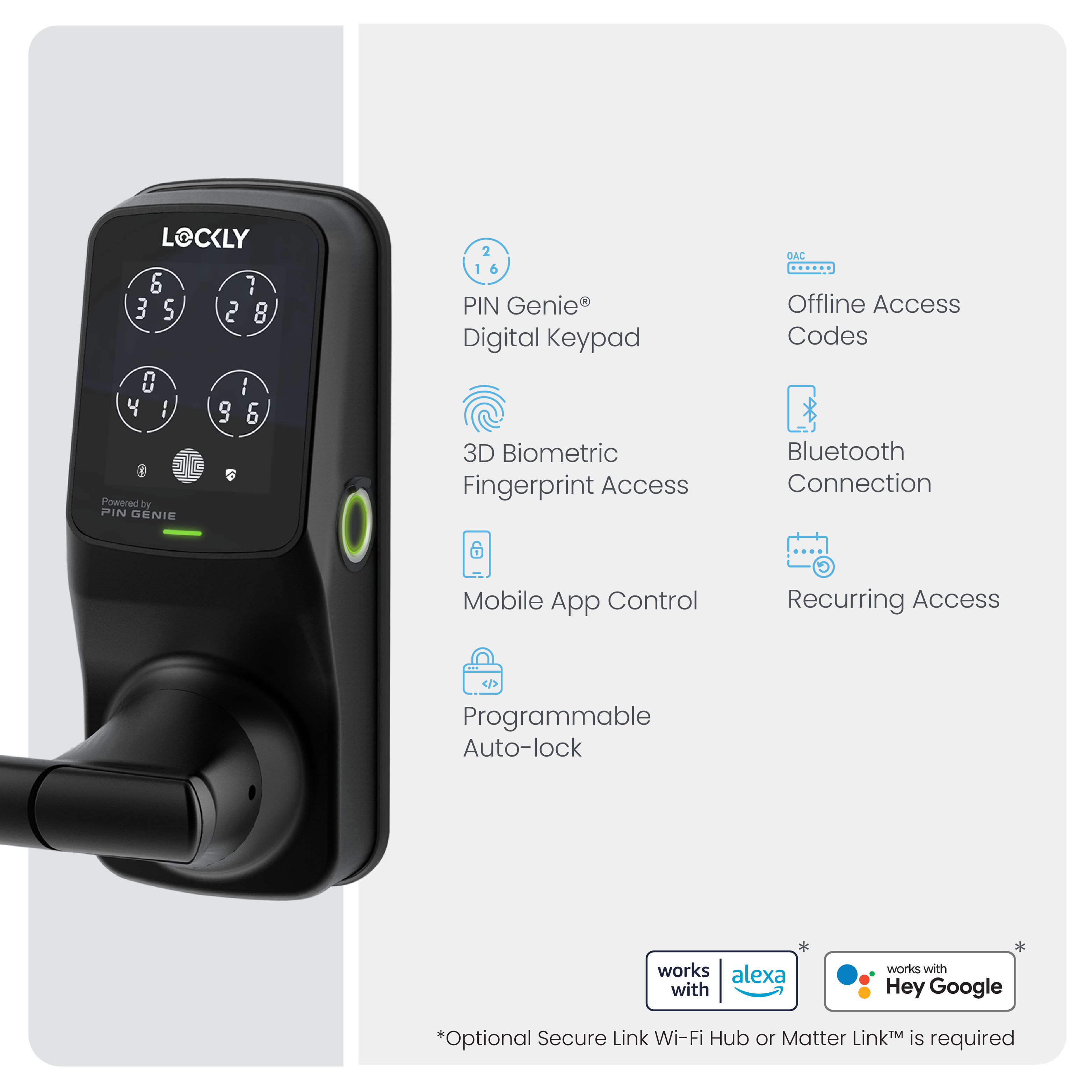 Peek-Proof Lockly Secure Plus Smart Lock