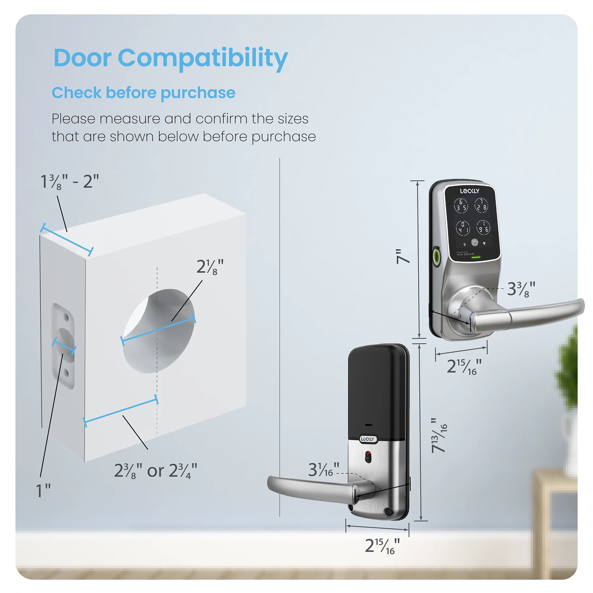 Peek-Proof Lockly Secure Plus Smart Lock