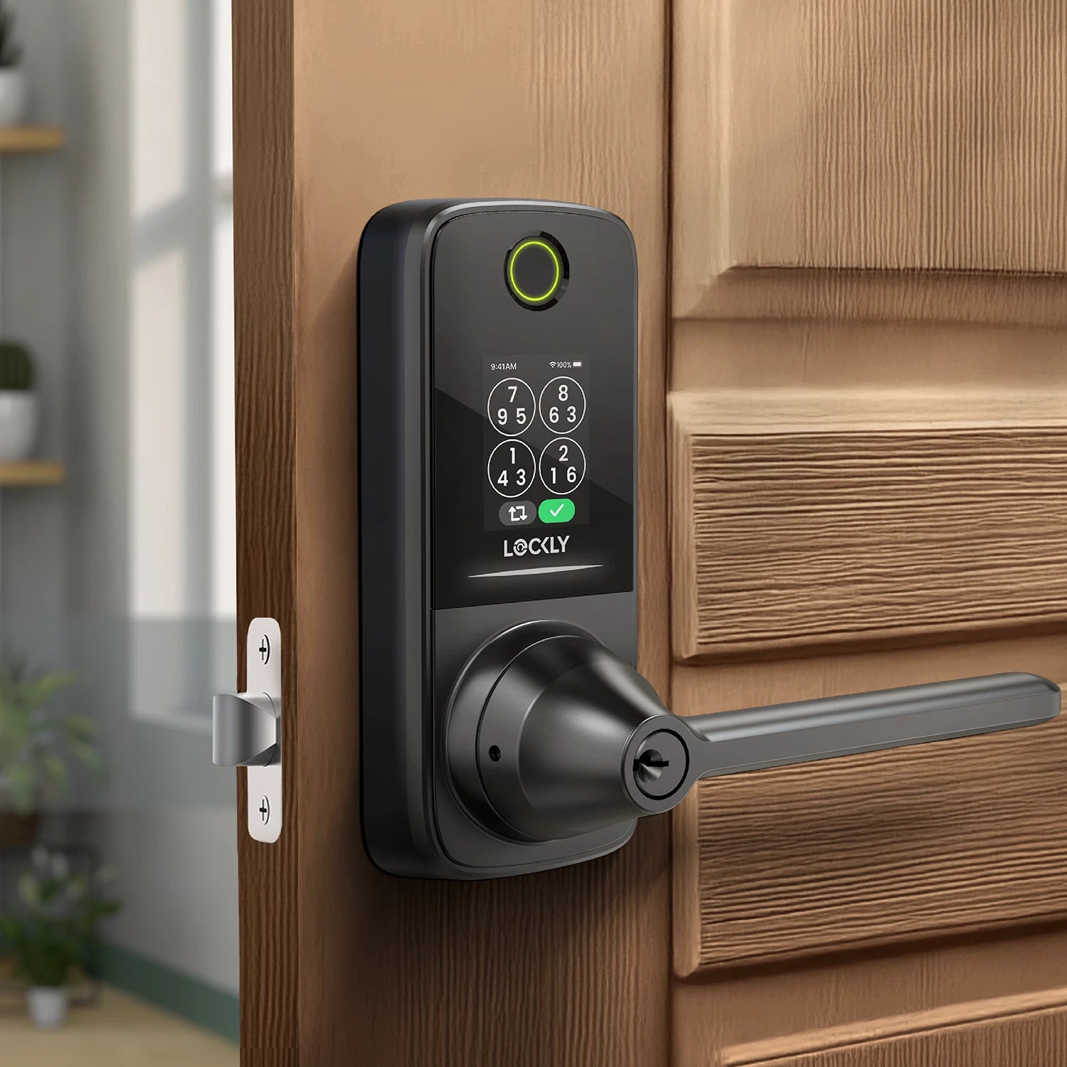 Lockly Secure Pro Latch Latest Version Smart Lock with Quick-Switch Dual Keypad