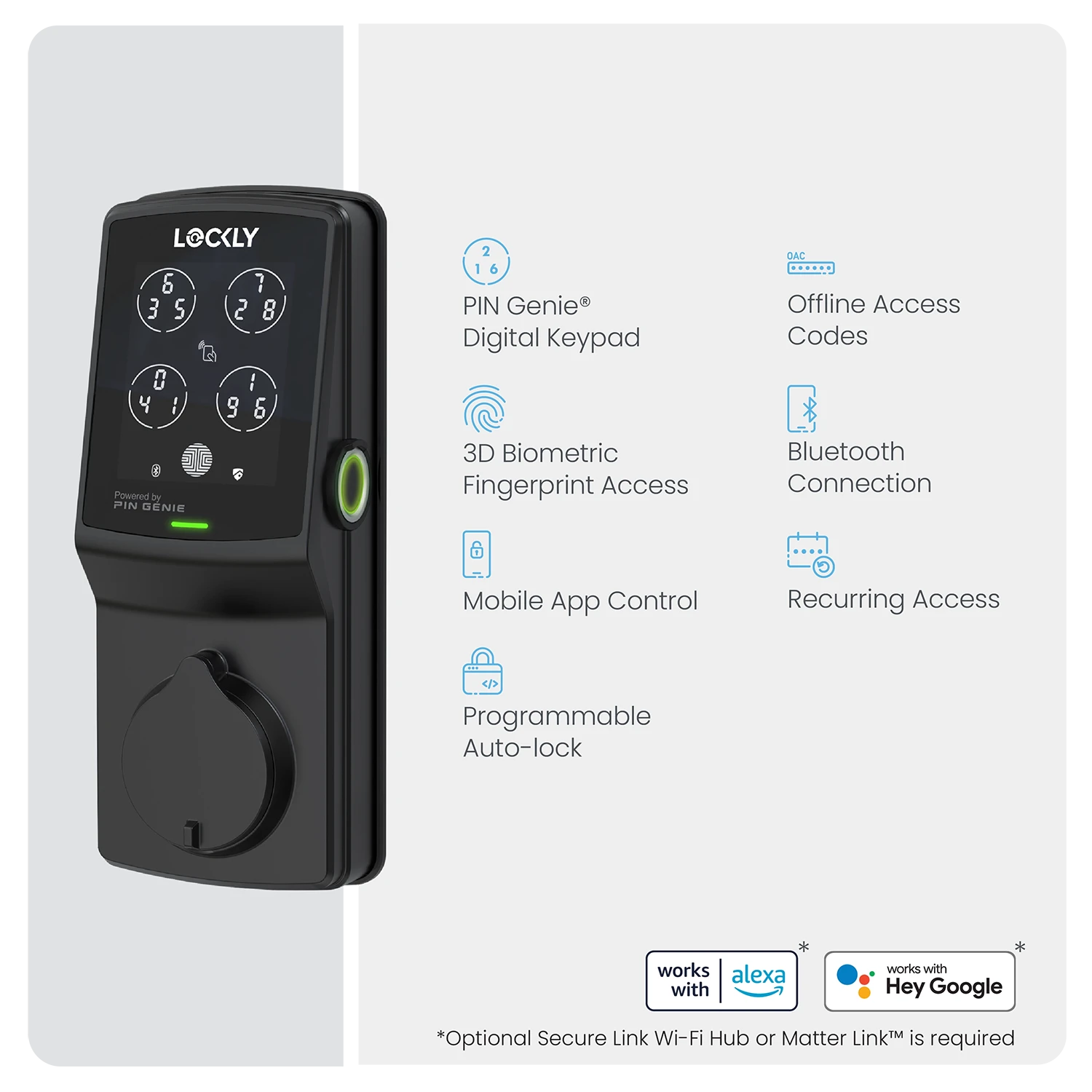 Lockly Secure Plus Special Edition with RFID Card Access