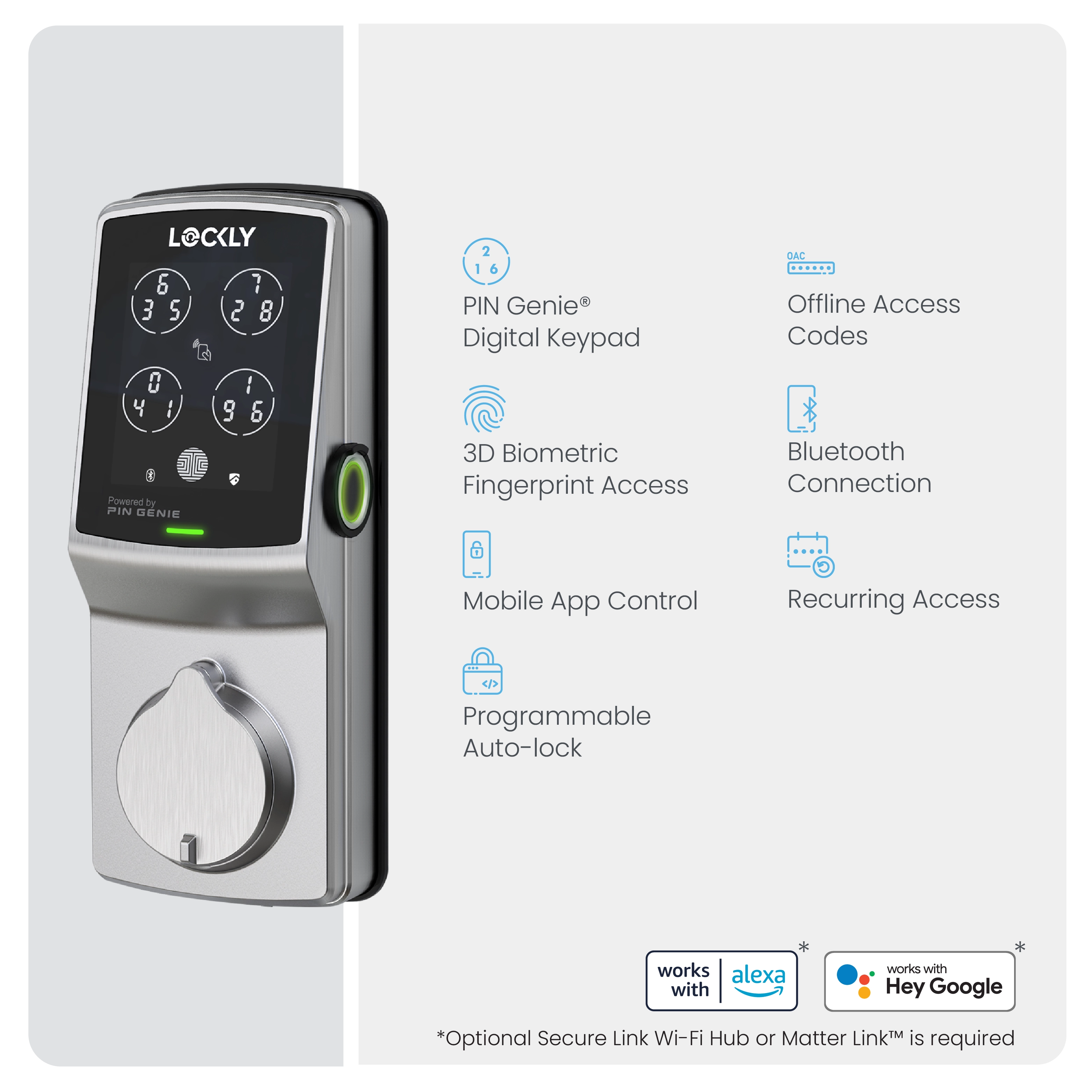 Lockly Secure Plus Special Edition with RFID Card Access