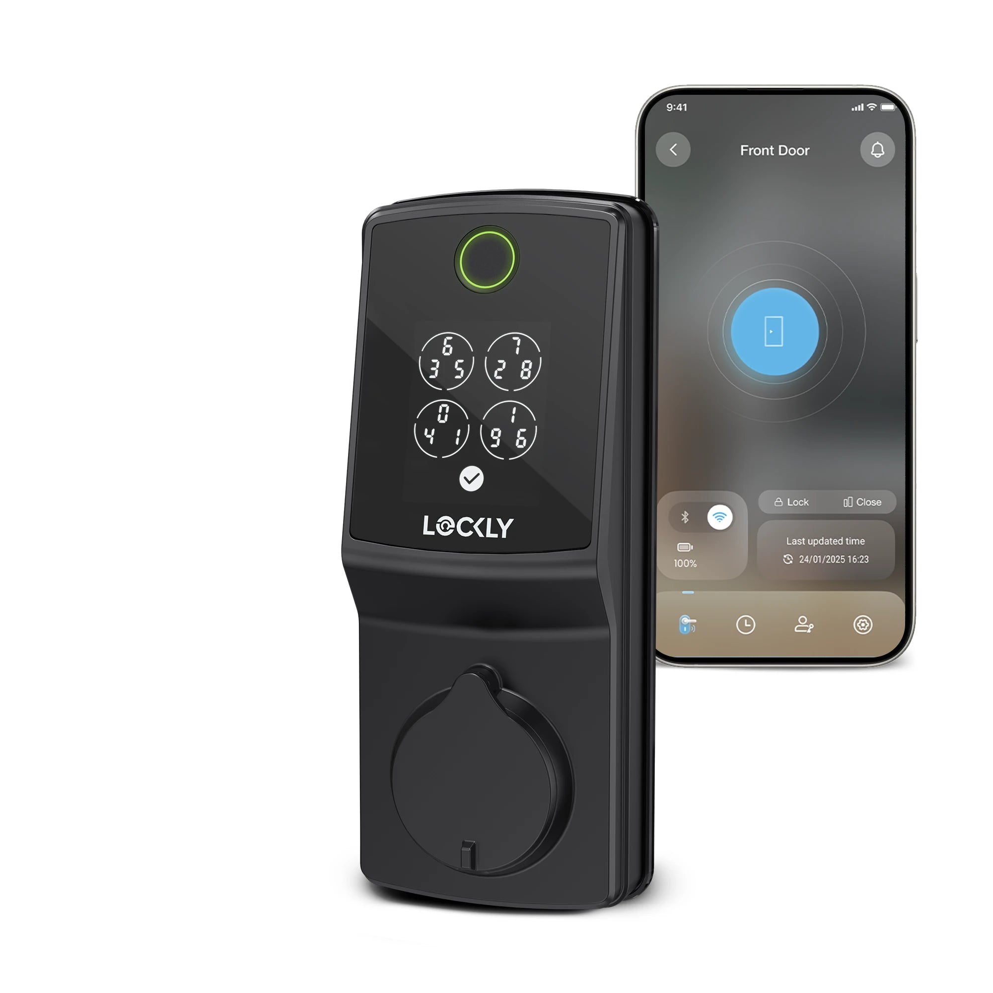 Lockly Secure Pro Deadbolt Latest Version Smart Lock with Built-in Wi-Fi