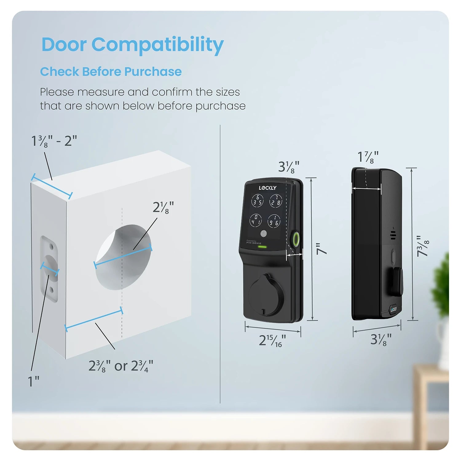 Wi-Fi Enabled Lockly Secure Pro Smart Lock