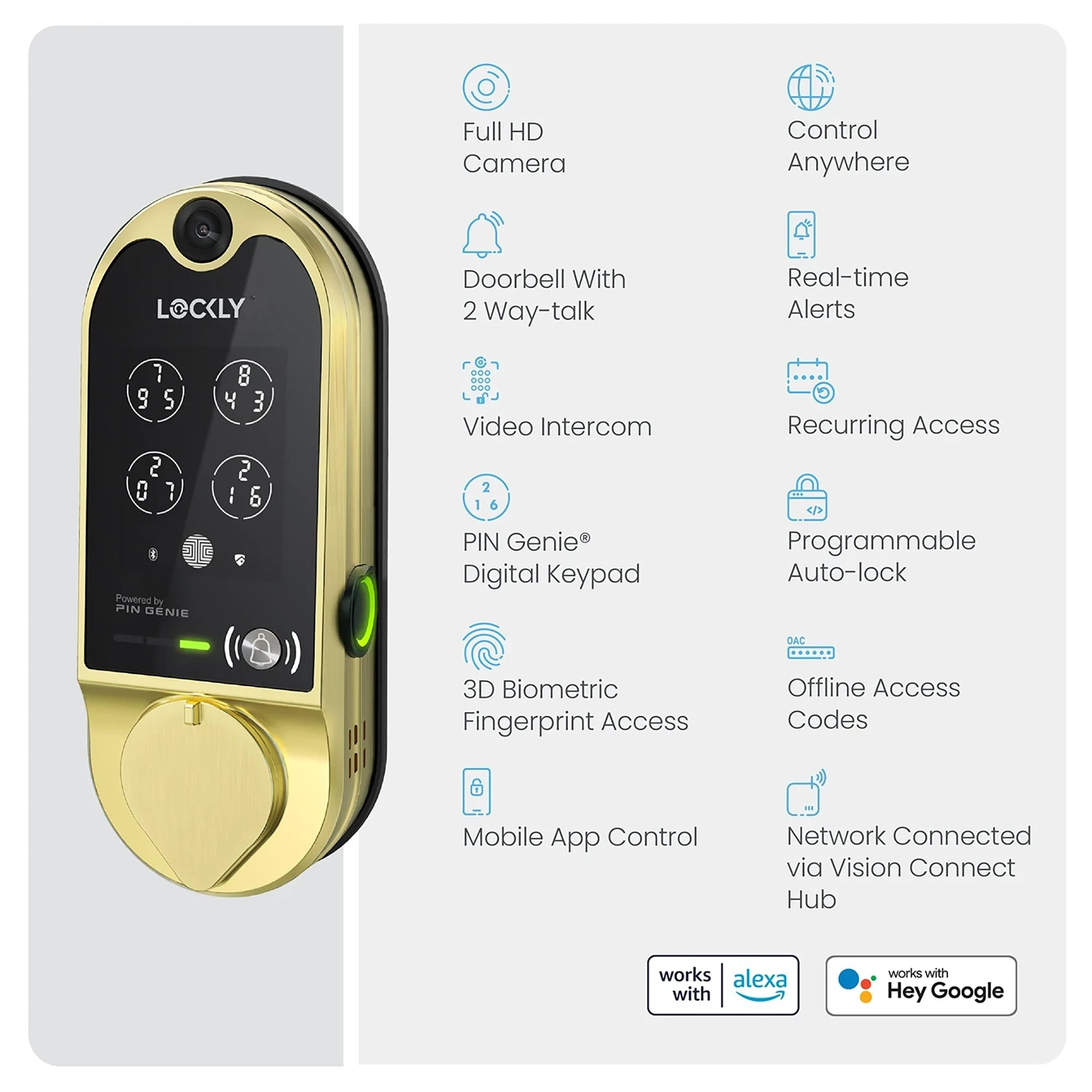 Lockly Vision™ - The Original Video Smart Lock