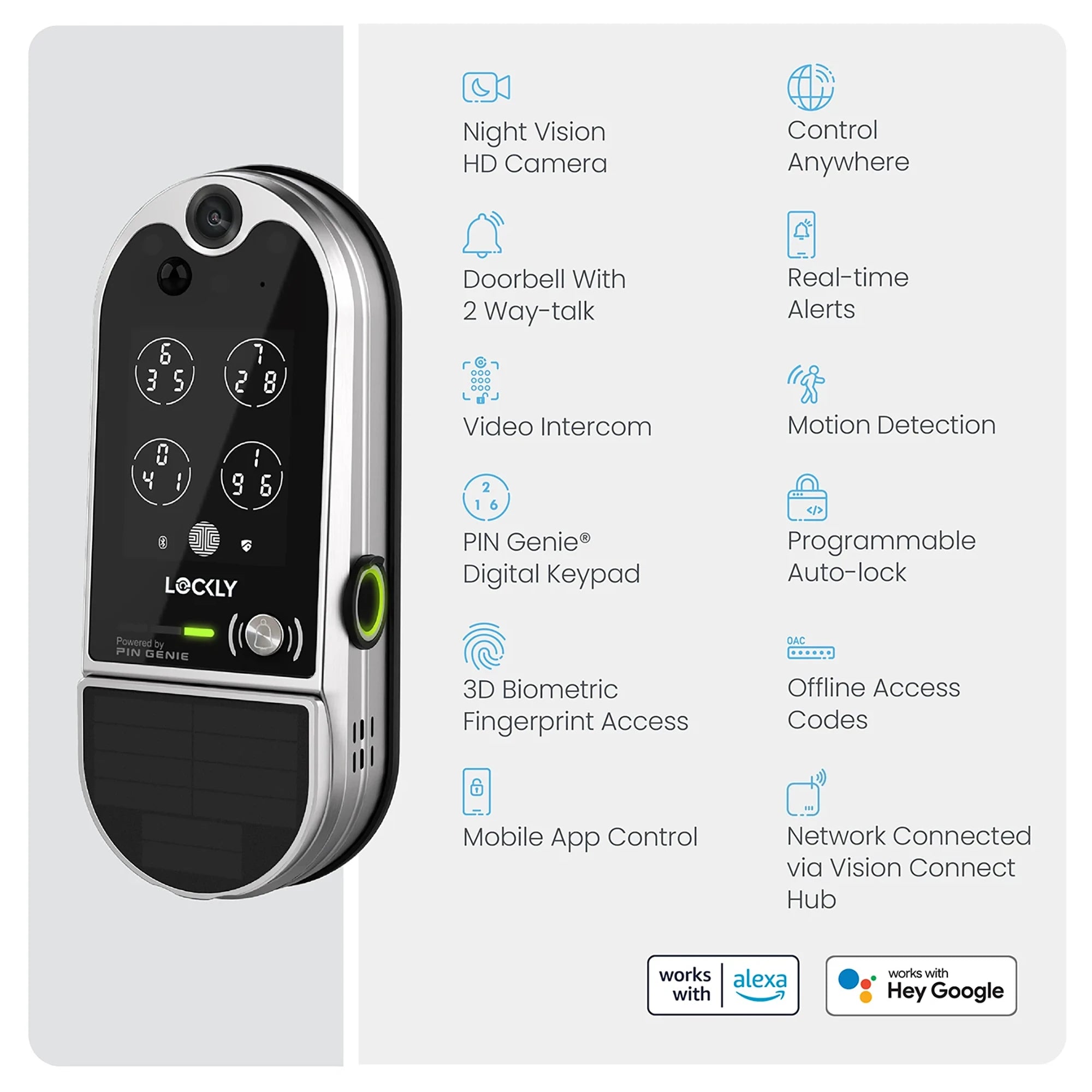 Lockly Vision Elite Video Smart Lock