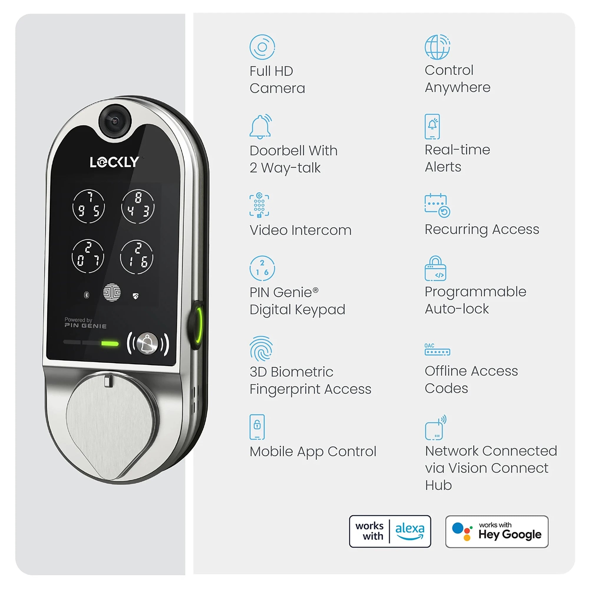 Lockly Vision™ - The Original Video Smart Lock