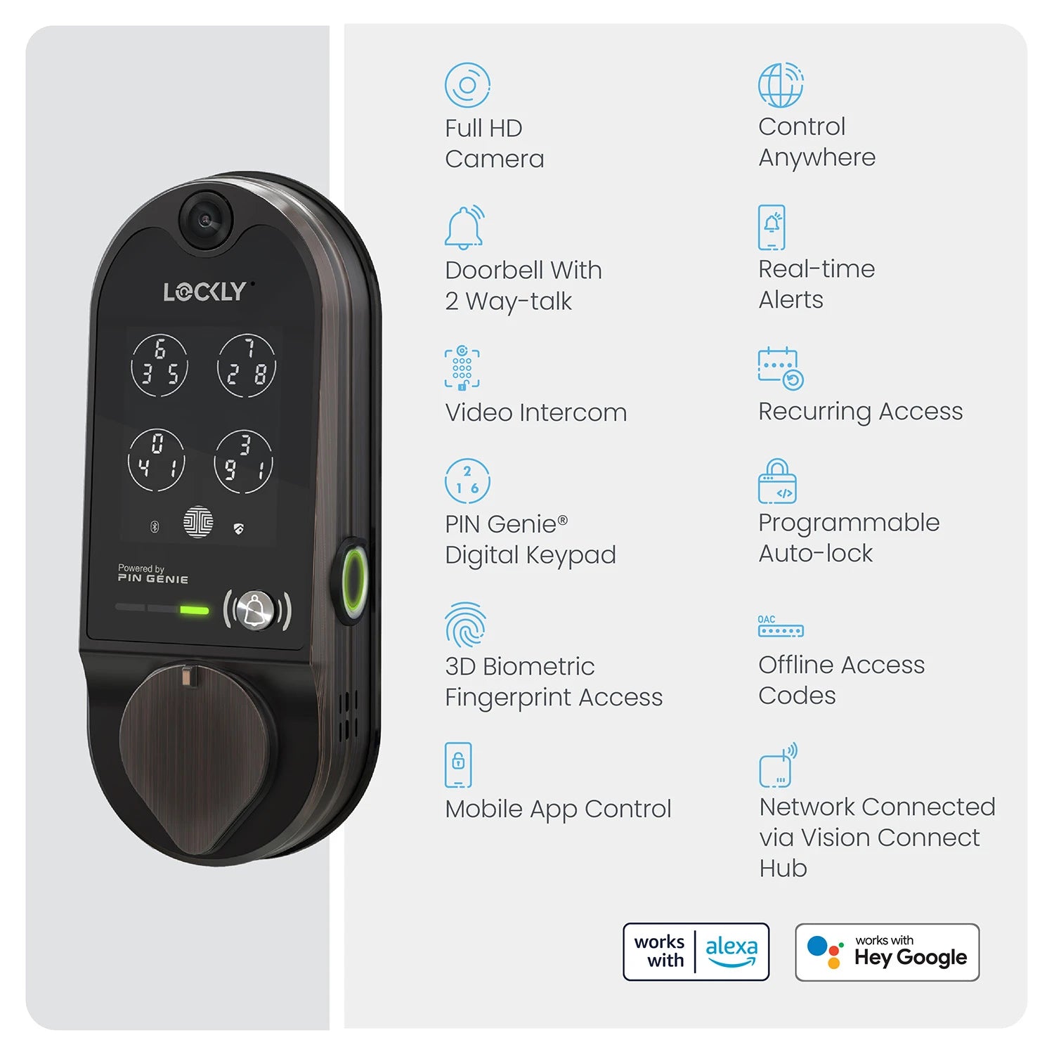 Lockly Vision™ - The Original Video Smart Lock