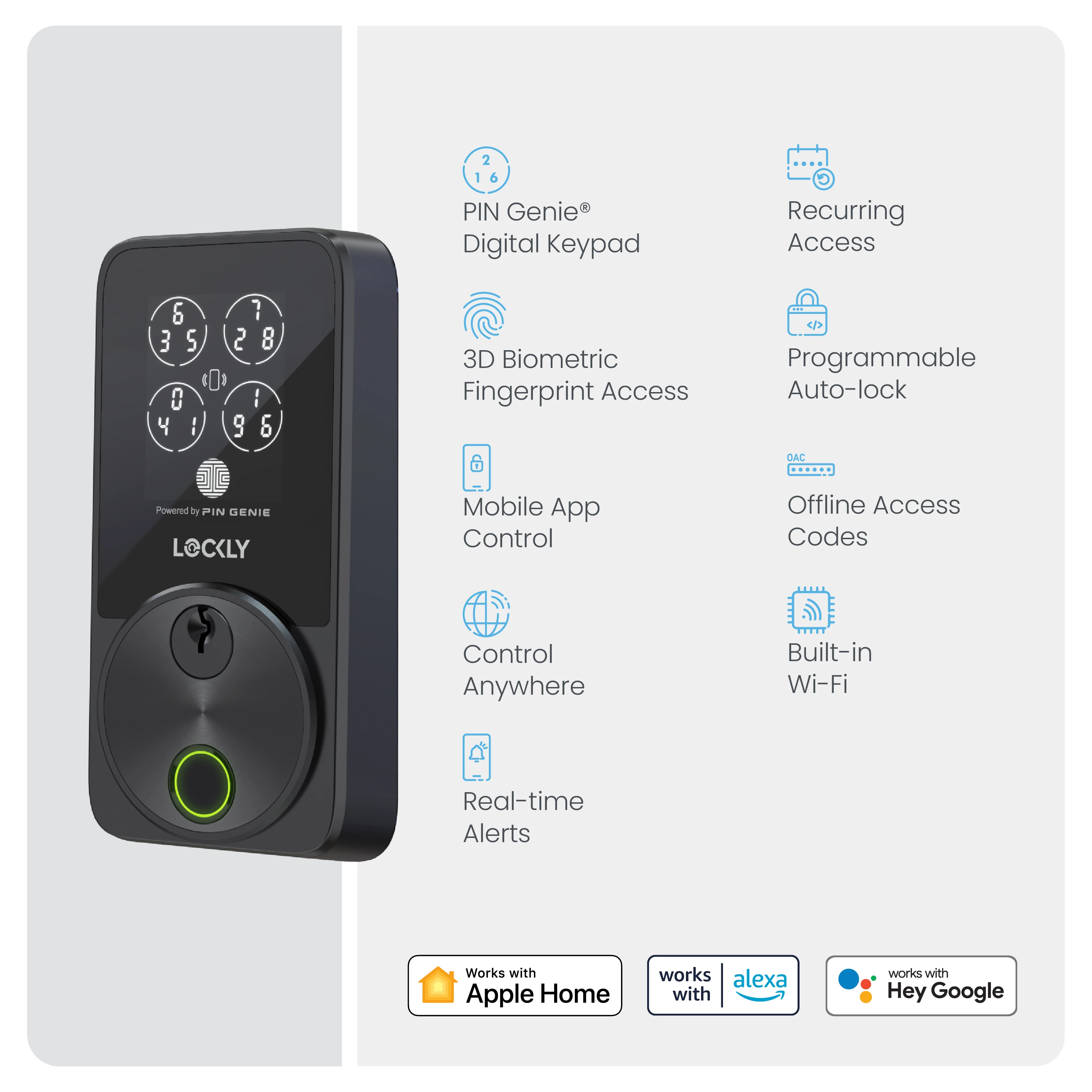 Secure Pro Zeno Series Fingerprint Deadbolt