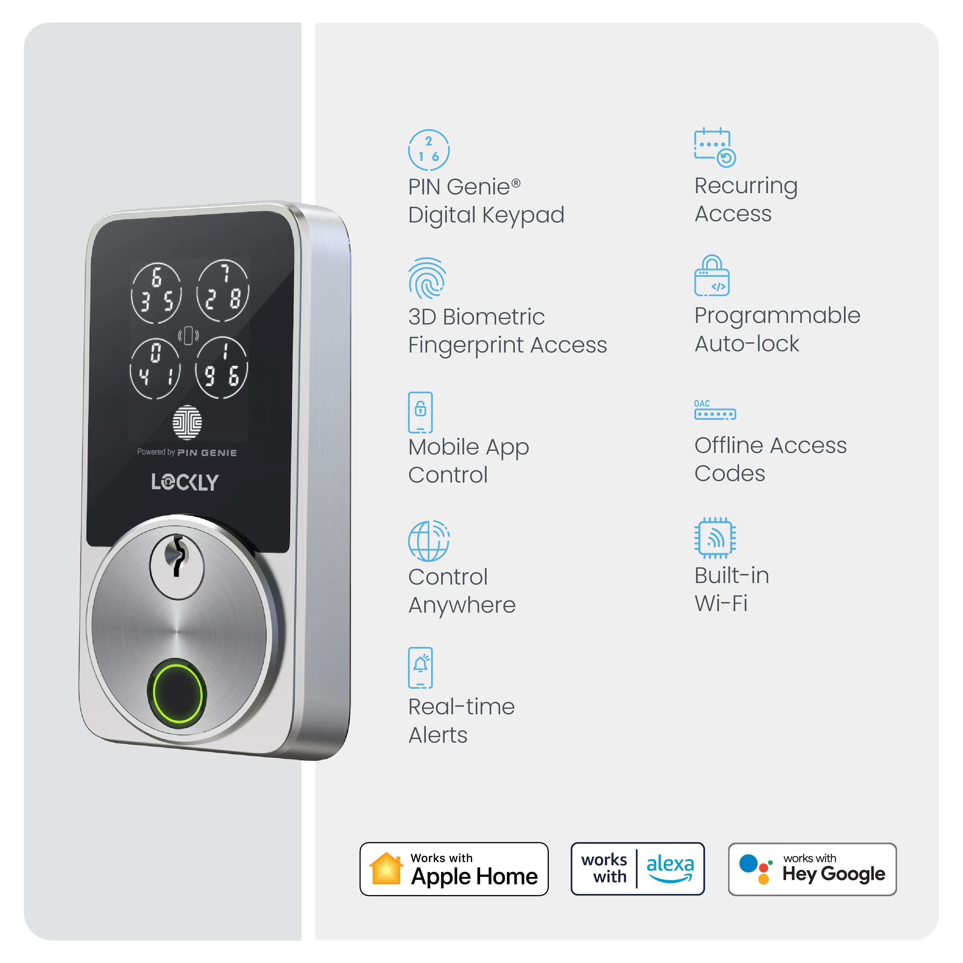 Secure Pro Zeno Series Fingerprint Deadbolt
