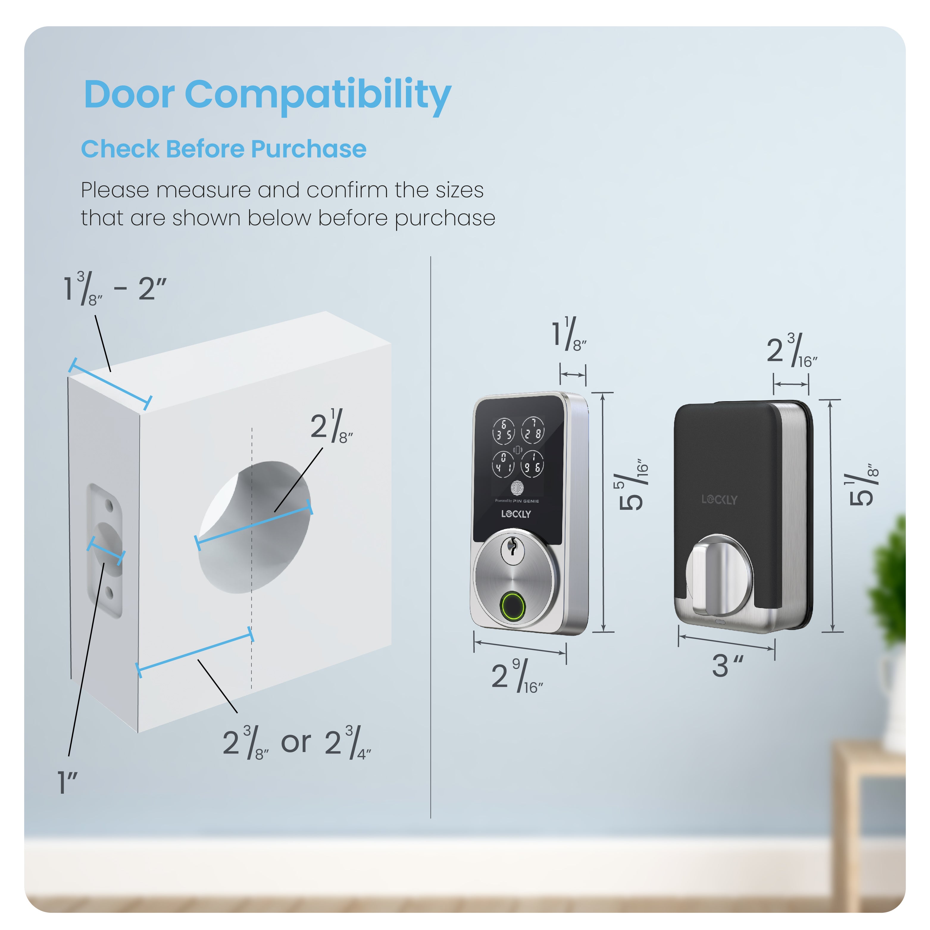 Secure Pro Zeno Series Fingerprint Deadbolt