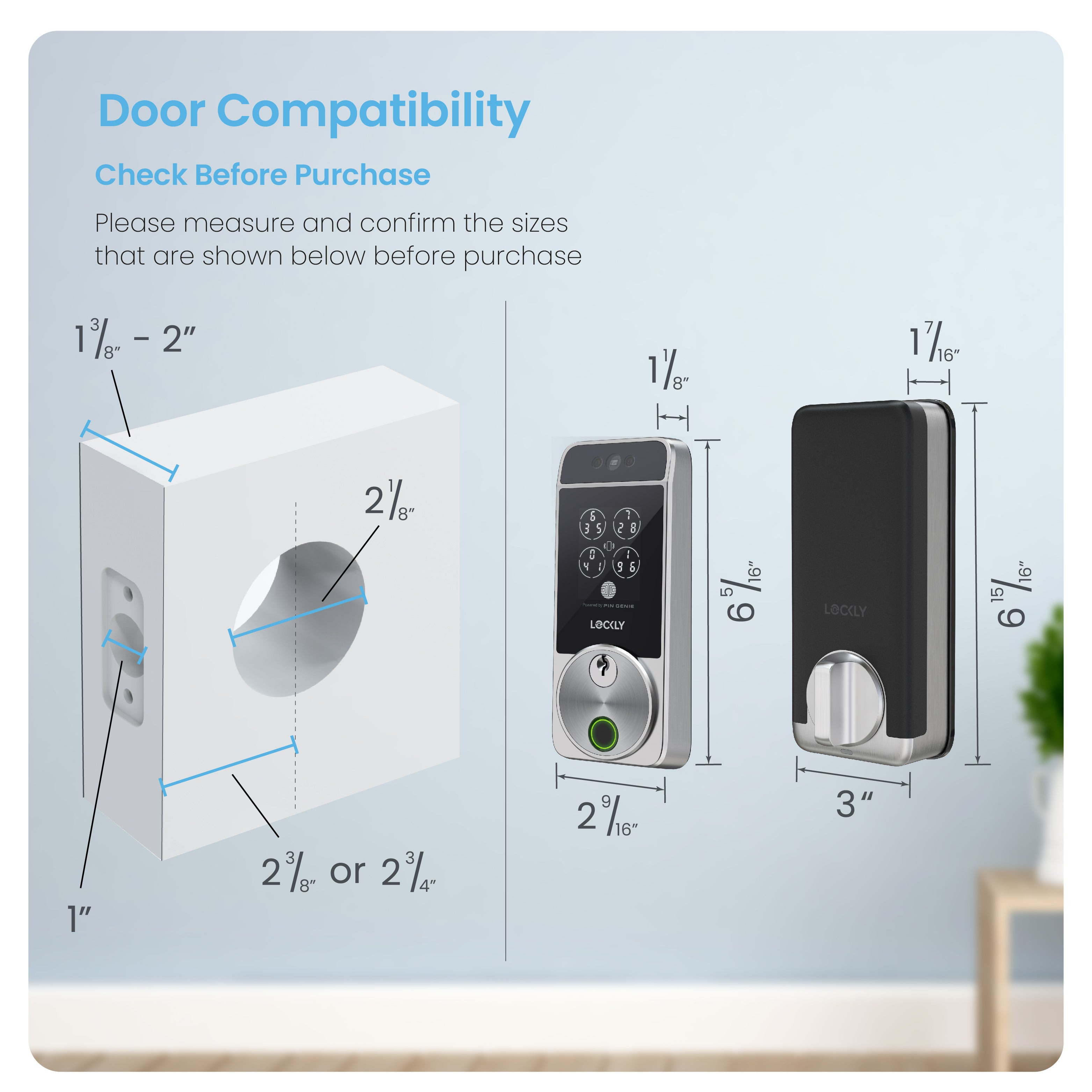 Lockly Visage Zeno Series Facial Recognition Deadbolt