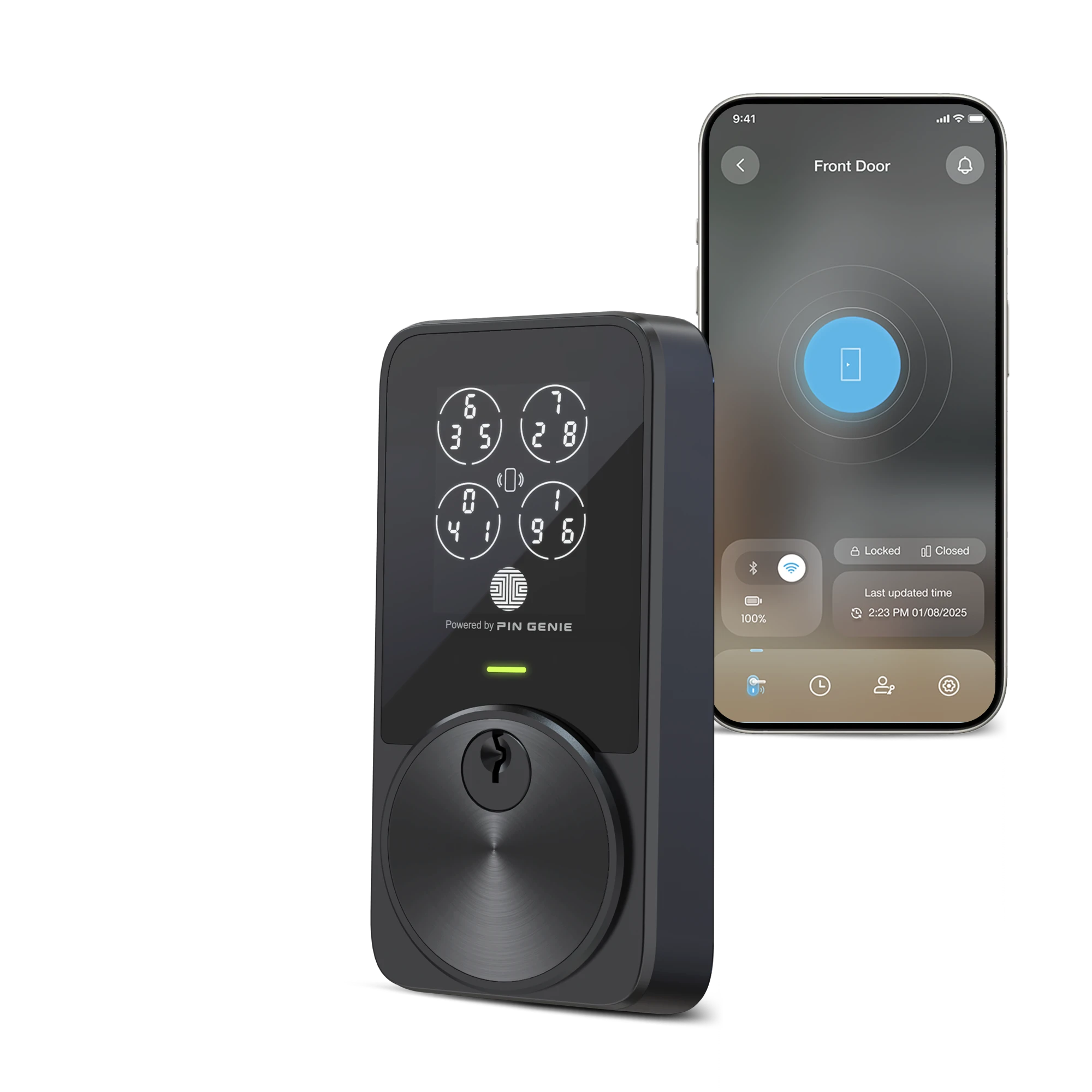 Lockly PIN Genie Pro Zeno Series | Built-In Wi-Fi Smart Lock | Lockly®