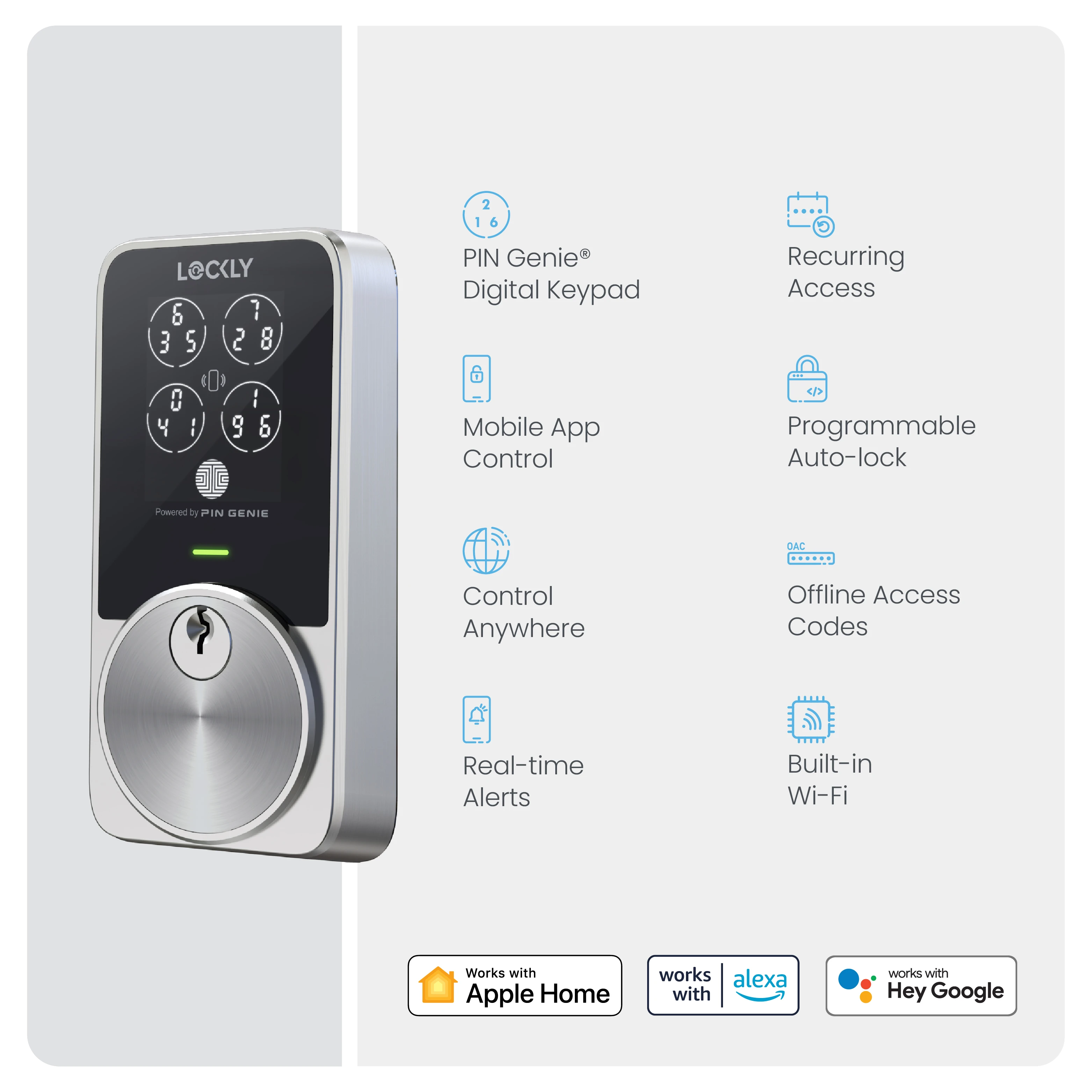 PIN Genie Pro Zeno Series Keypad Deadbolt