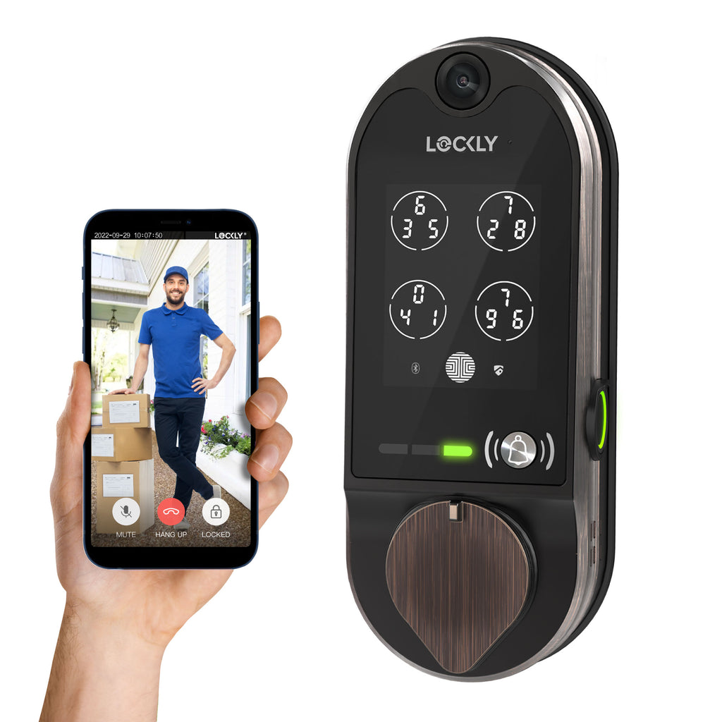 Video view from a lockly smart lock doorbell
