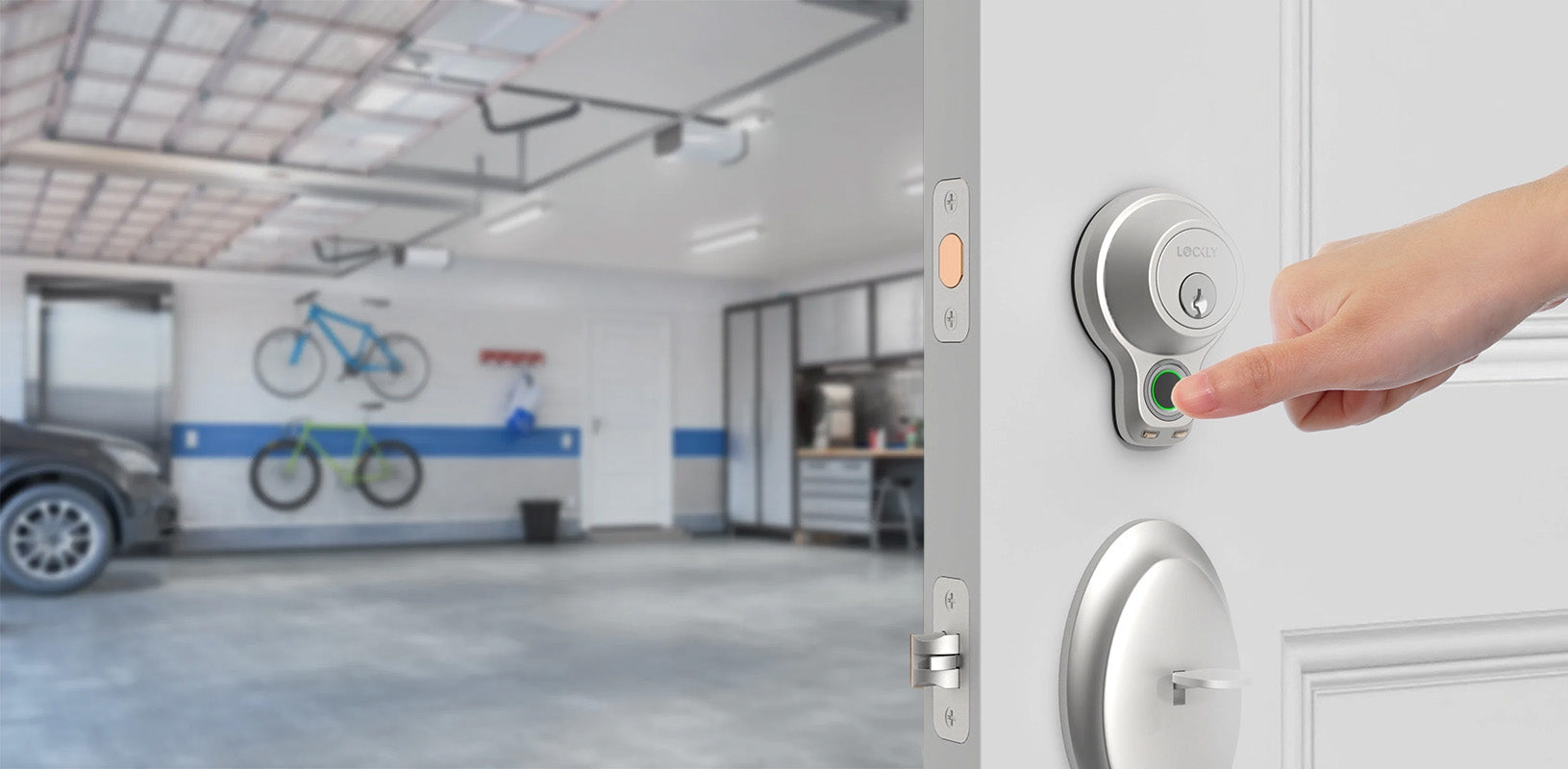 Smart home remodeling with a smart lock to garage.