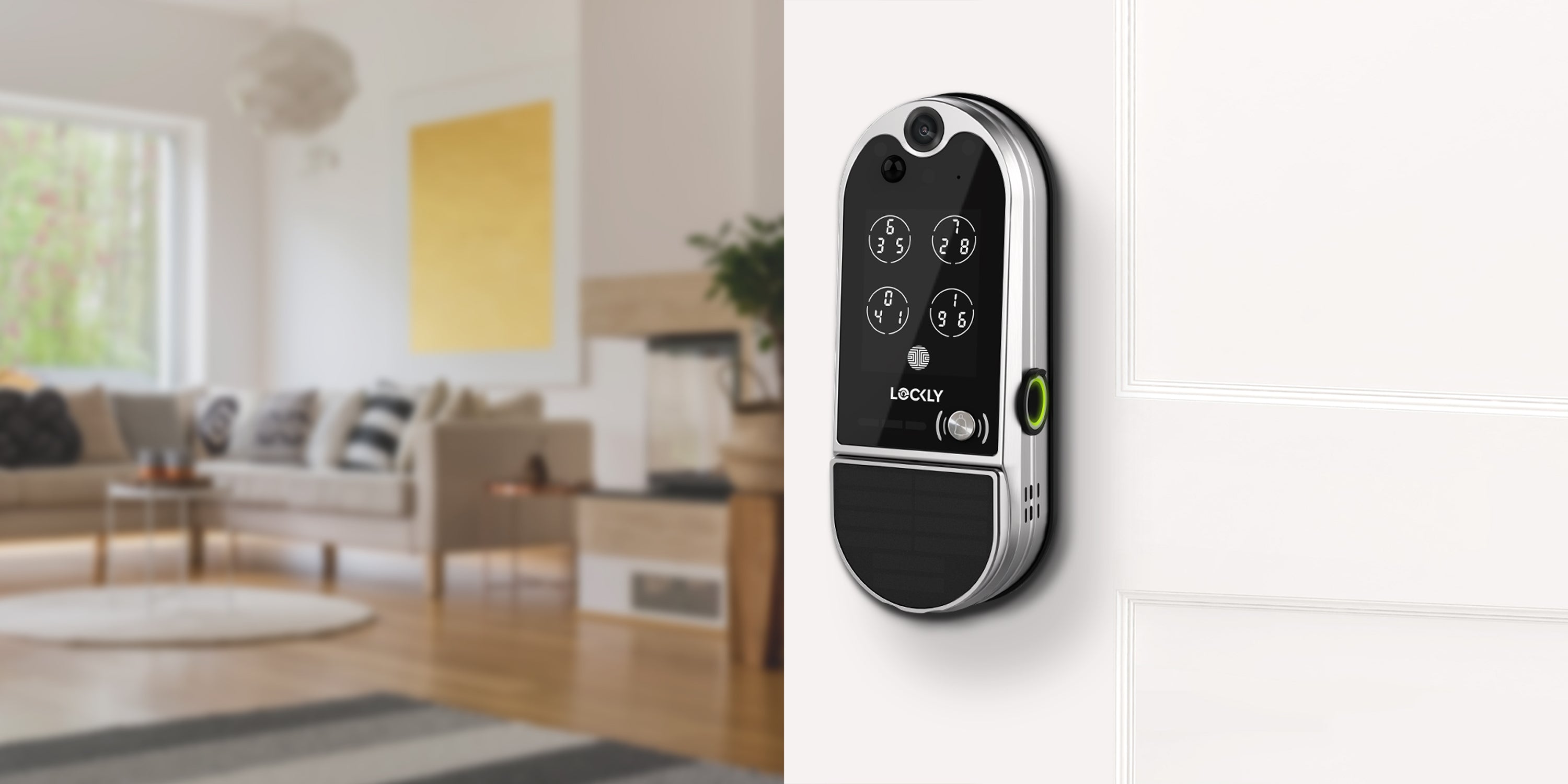 A connected home leveraging Lockly smart locks.