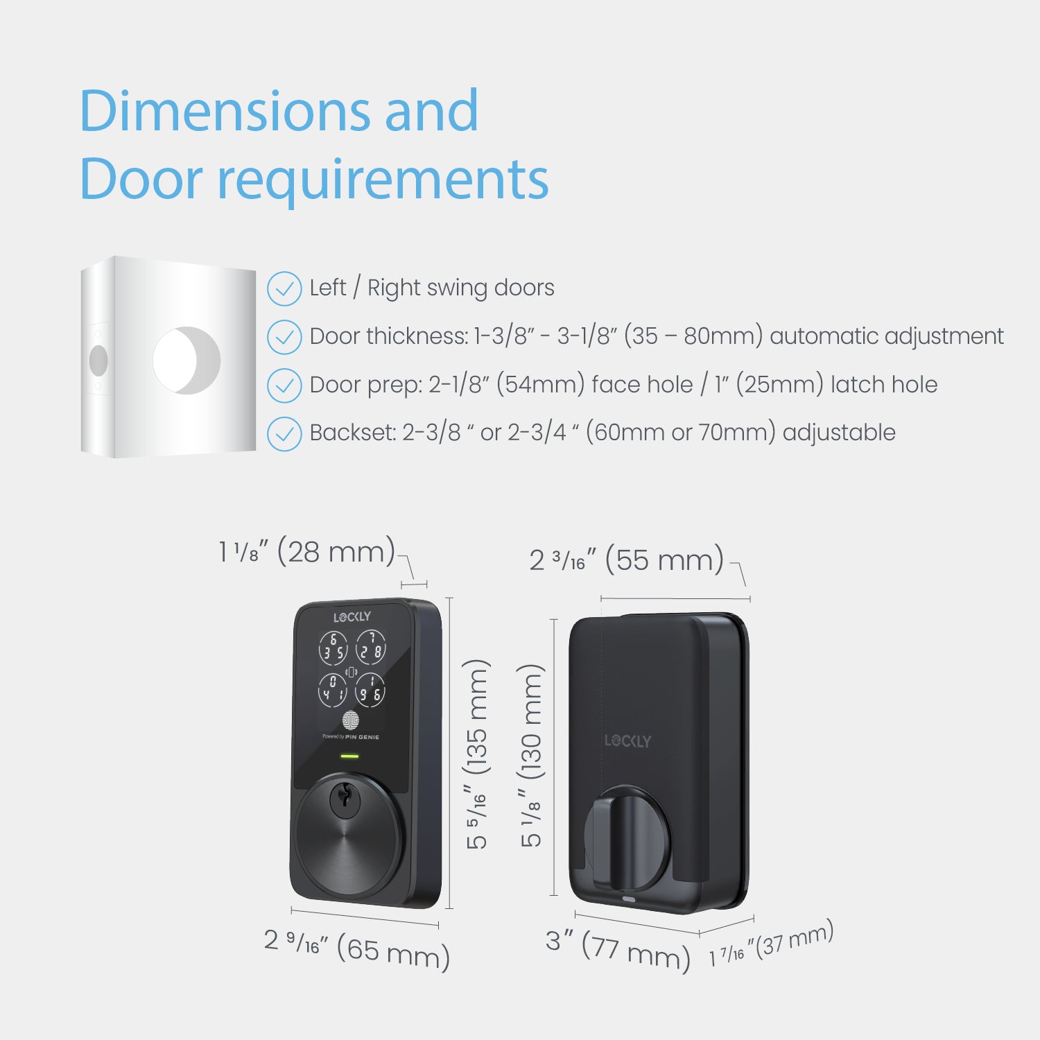 PIN Genie Pro Zeno Series Keypad Deadbolt
