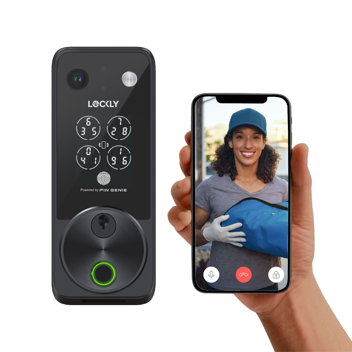 Lockly Vision Zeno Series Video Smart Lock with Intercom Deadbolt