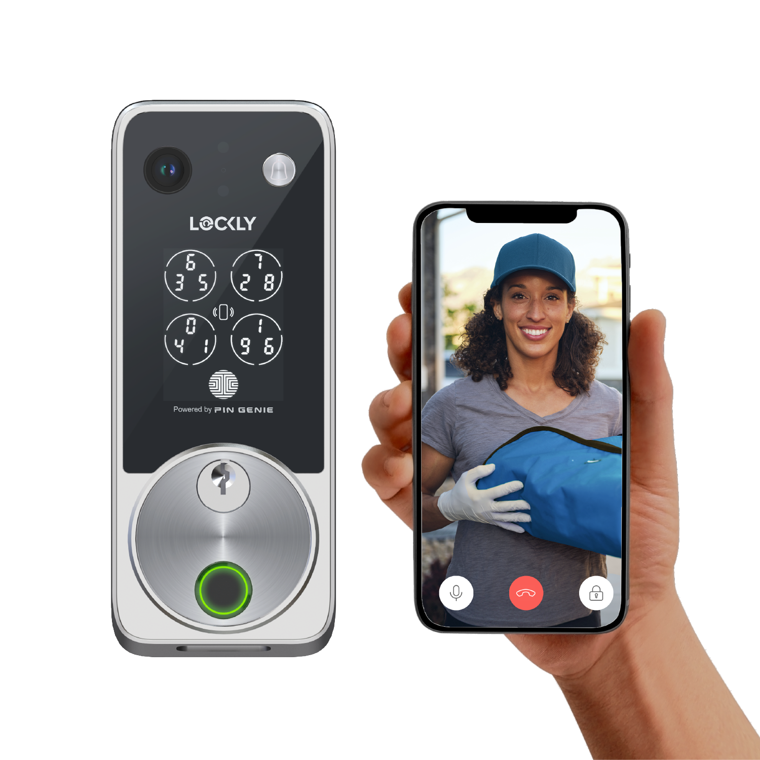 Lockly Vision Zeno Series Video Smart Lock with Intercom Deadbolt