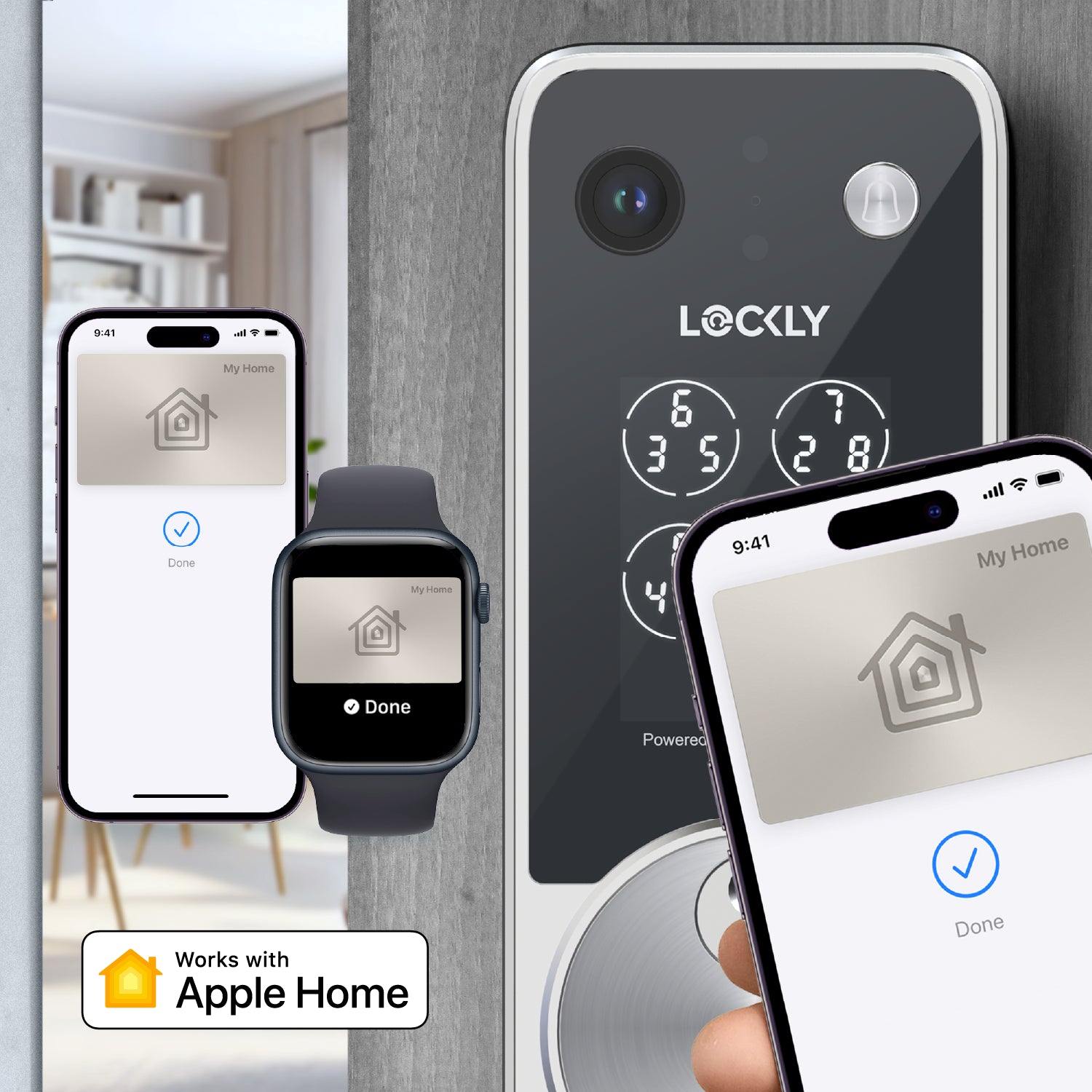 Lockly Vision Zeno Series Video Smart Lock with Intercom Deadbolt