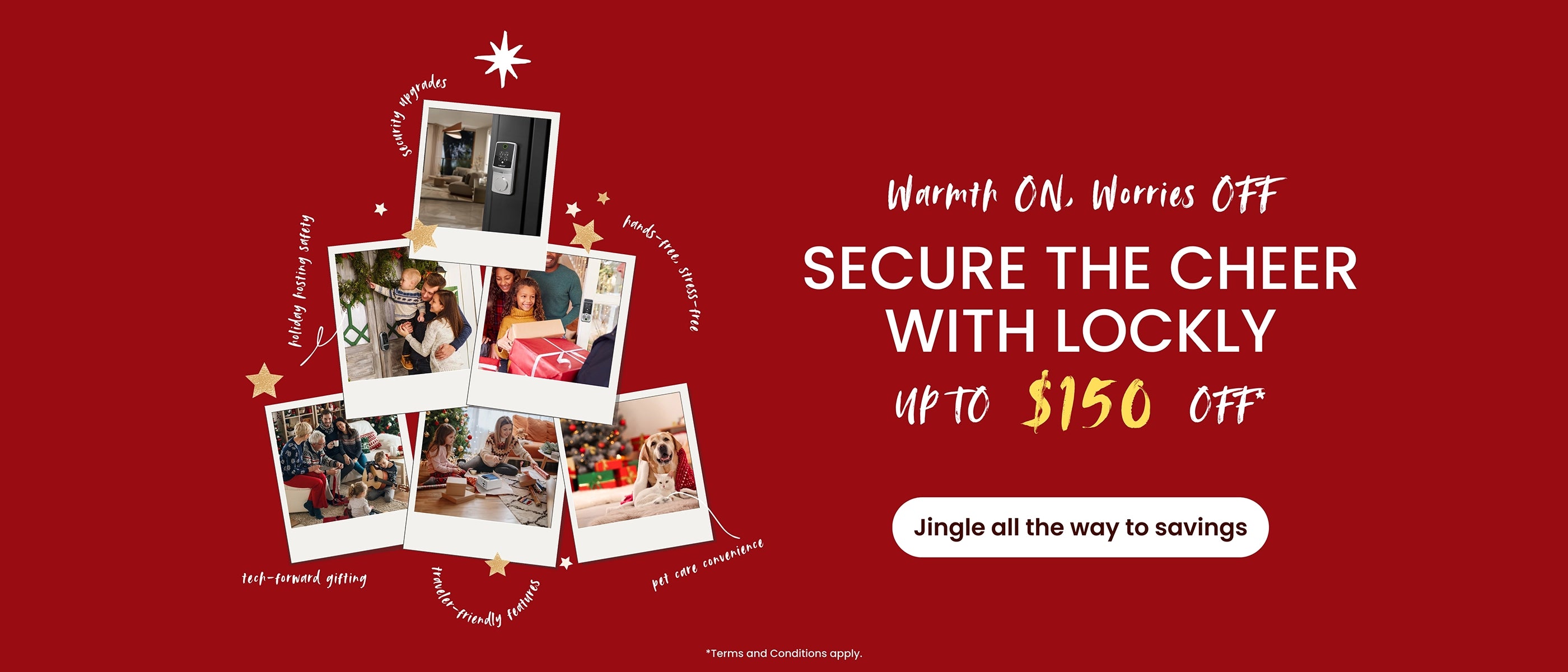 Holiday smart lock banner