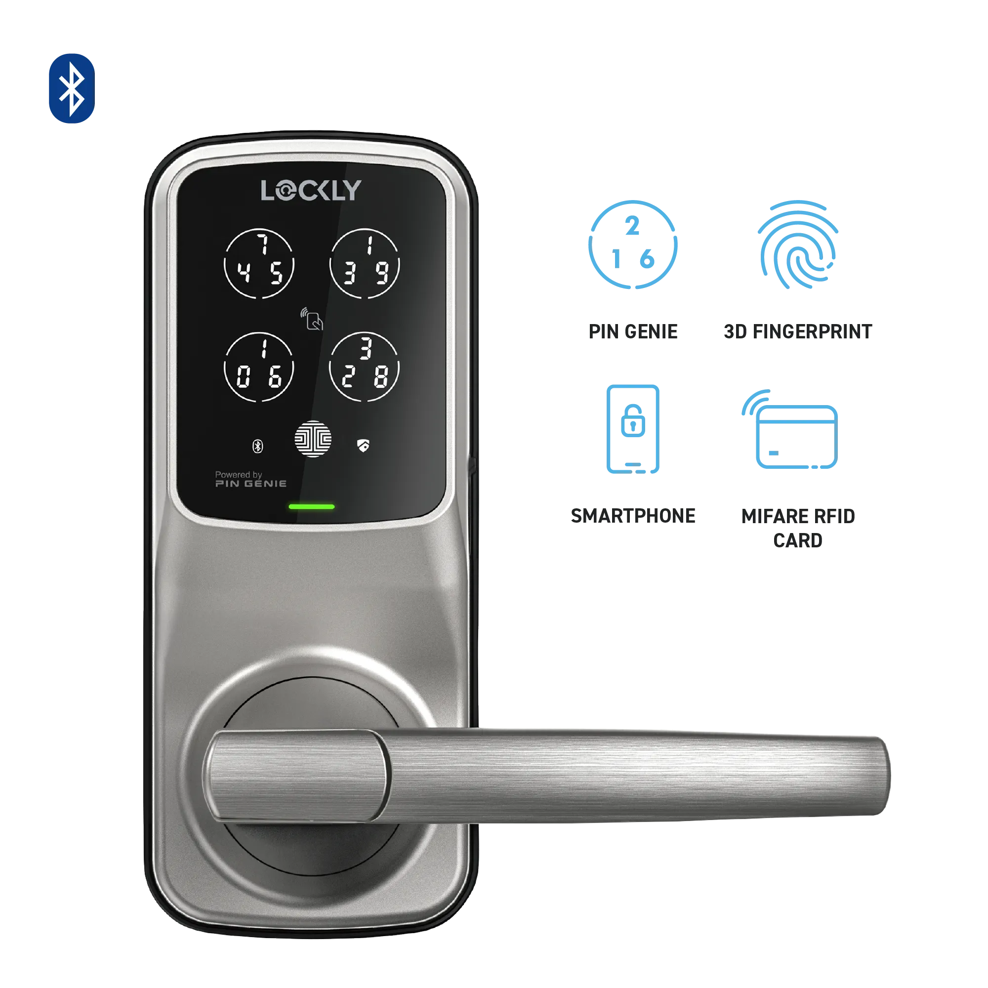 Lockly Secure Pro Special Latch Edition with RFID card access