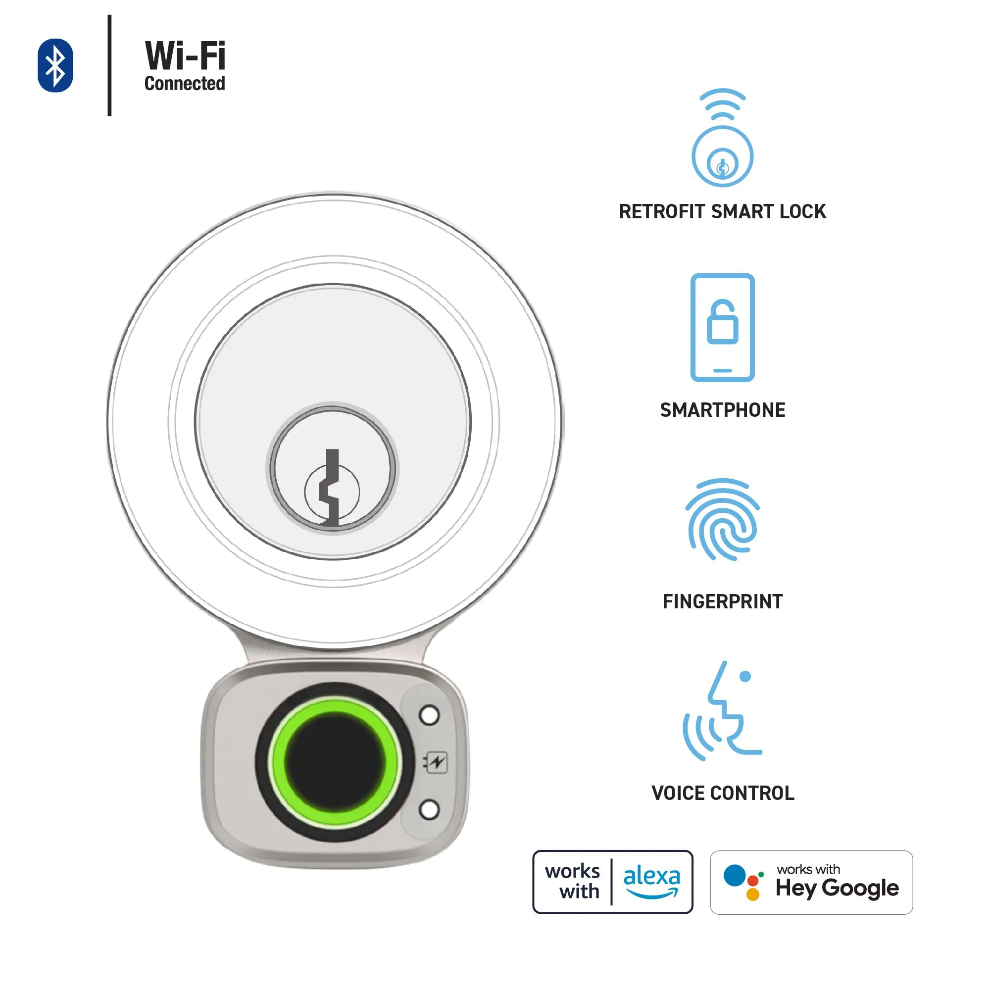 Flex Touch Pro Retrofit Smart Lock for Deadbolts