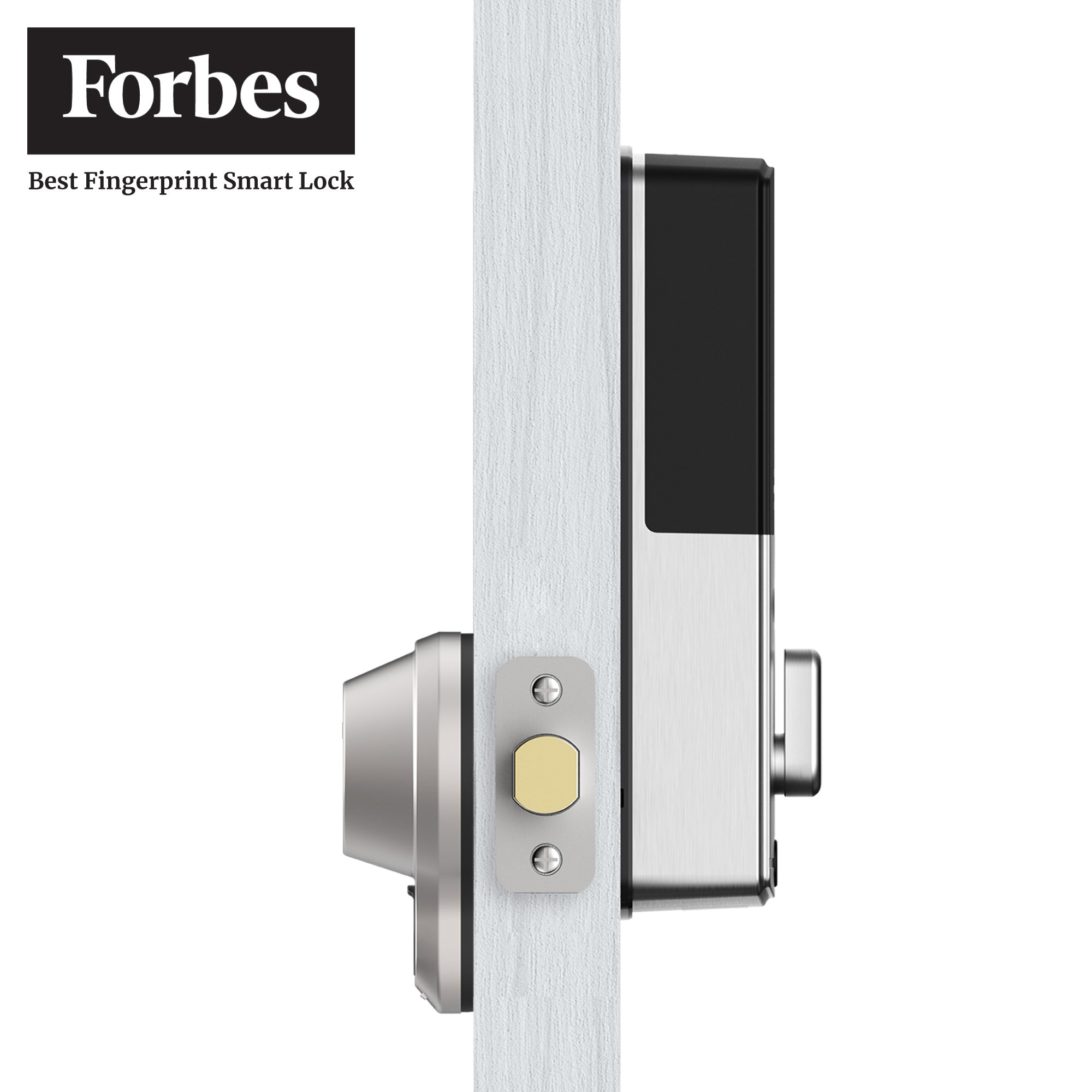 Lockly Flex Touch Fingerprint Deadbolt with lock and key