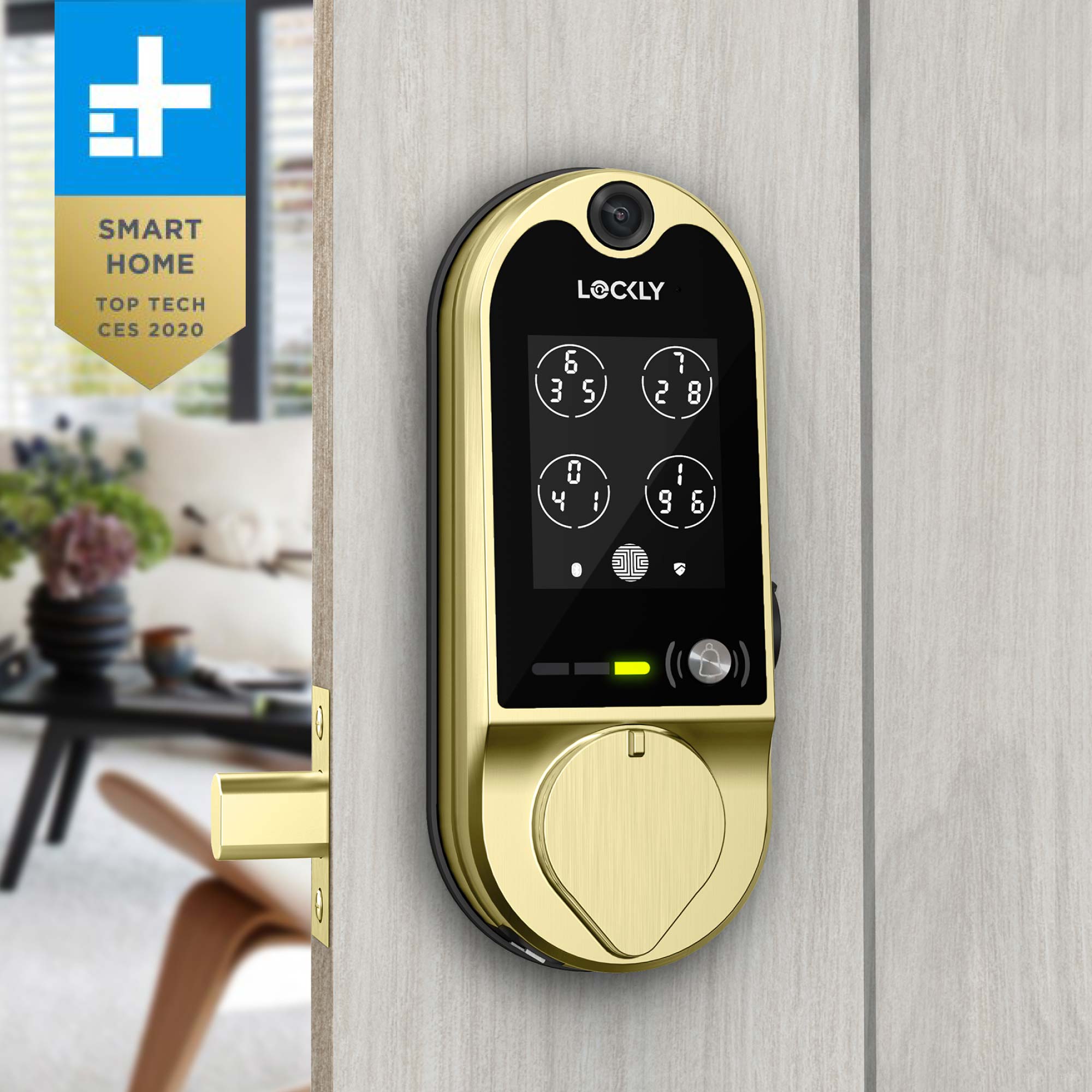 Lockly Smart Lock in Gold