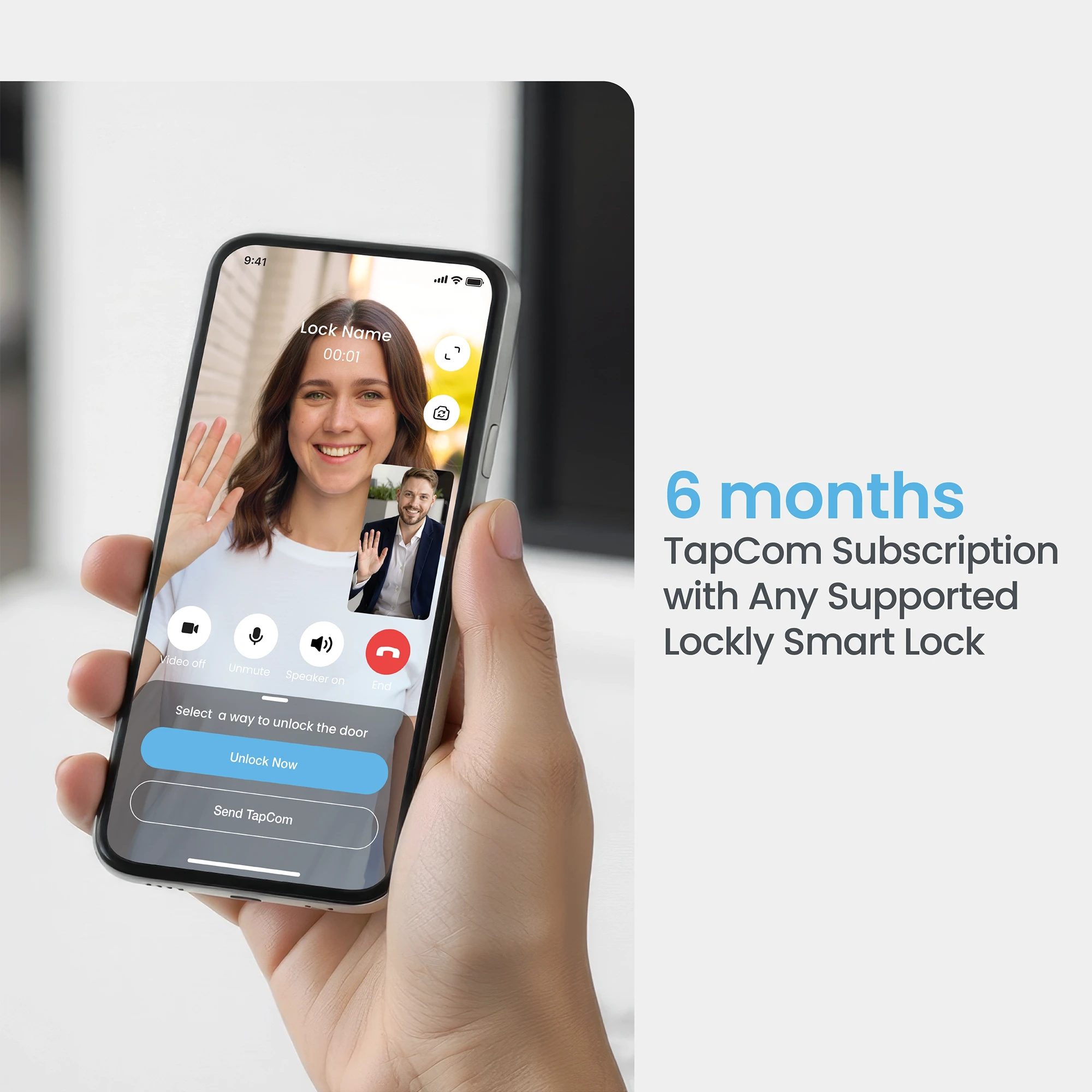 Lockly TapCom Plate + 6-Month Premium Subscription