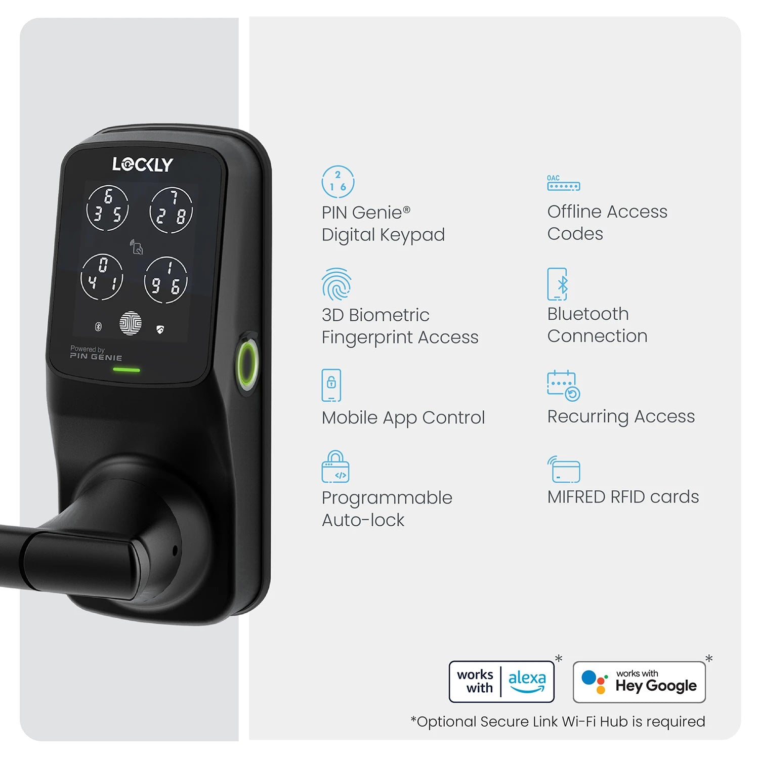 Lockly Secure Plus Special Edition with RFID Card Access