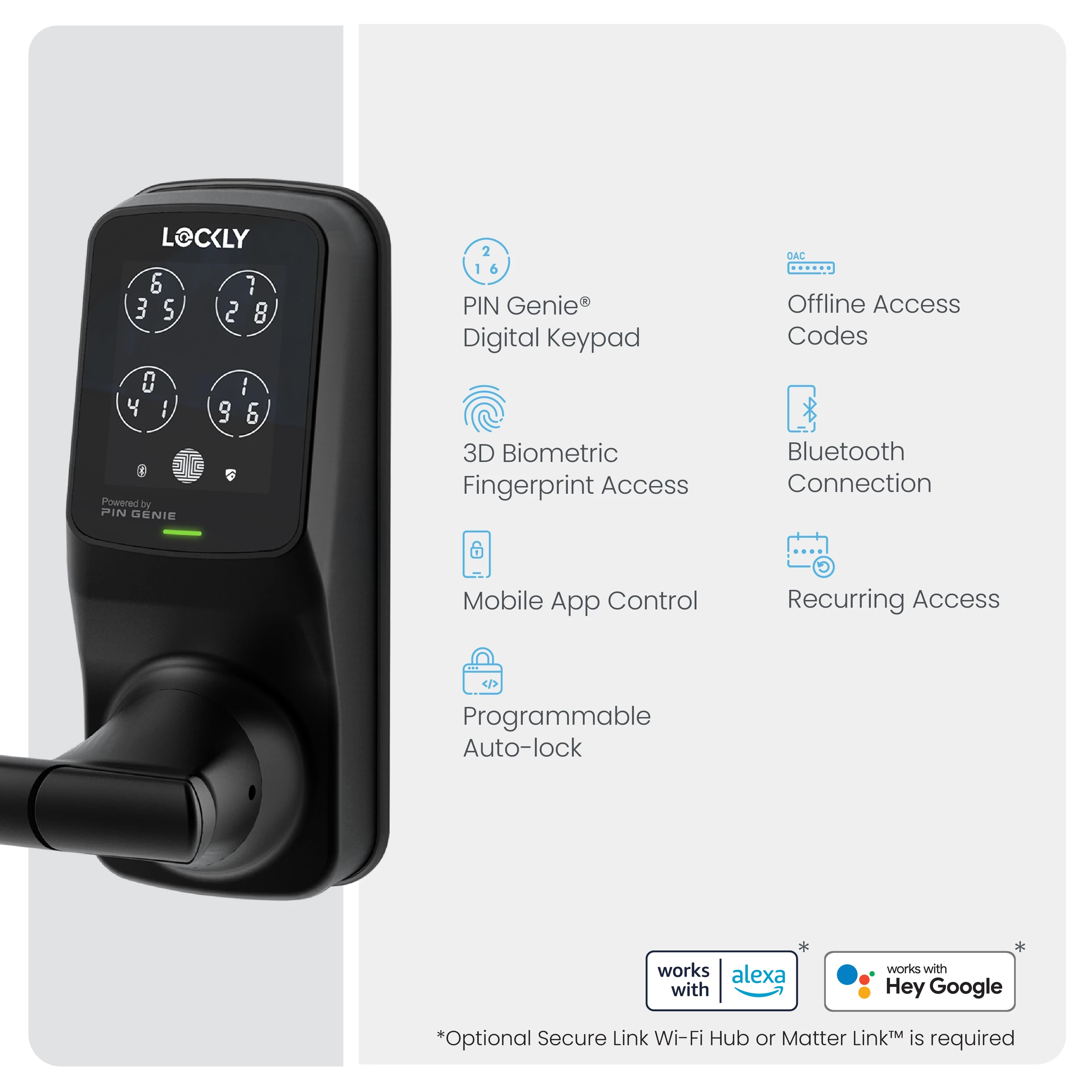 Peek-Proof Lockly Secure Plus Smart Lock