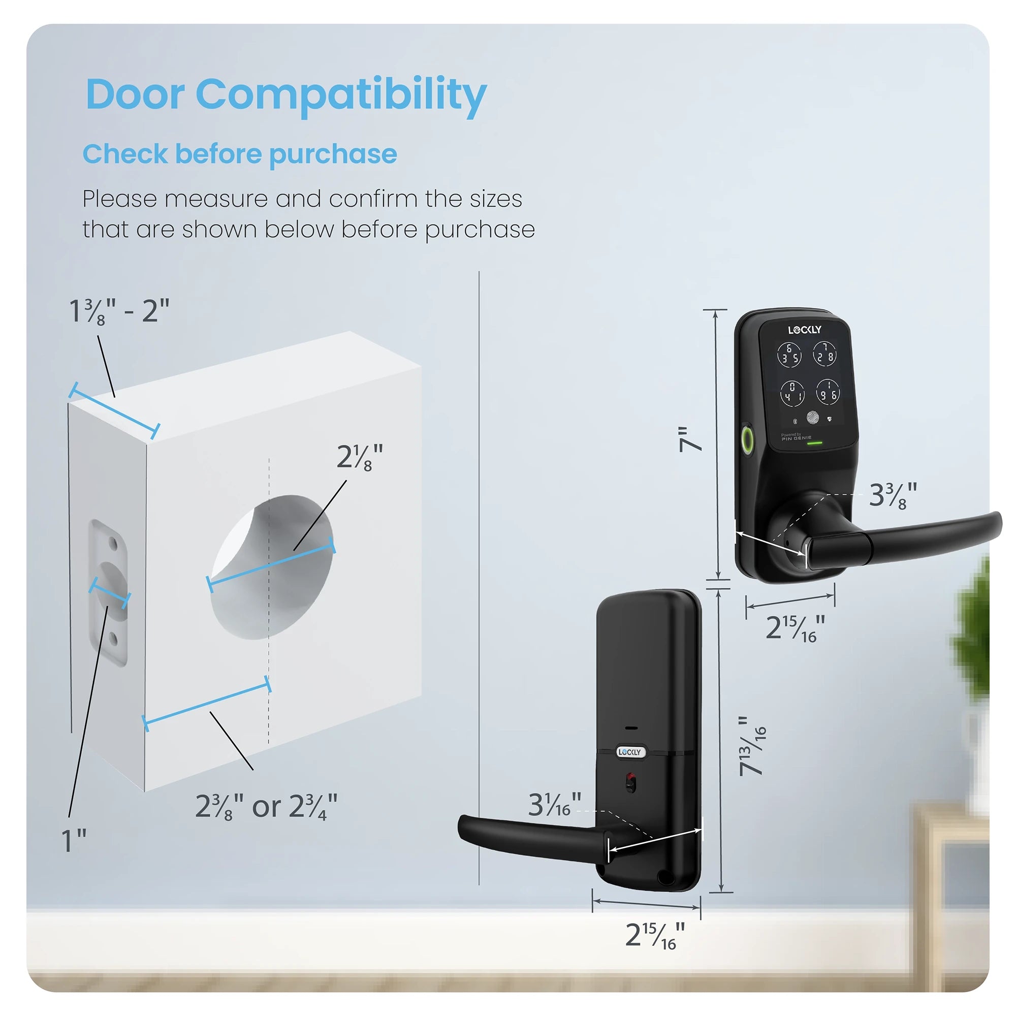 Peek-Proof Lockly Secure Plus Smart Lock