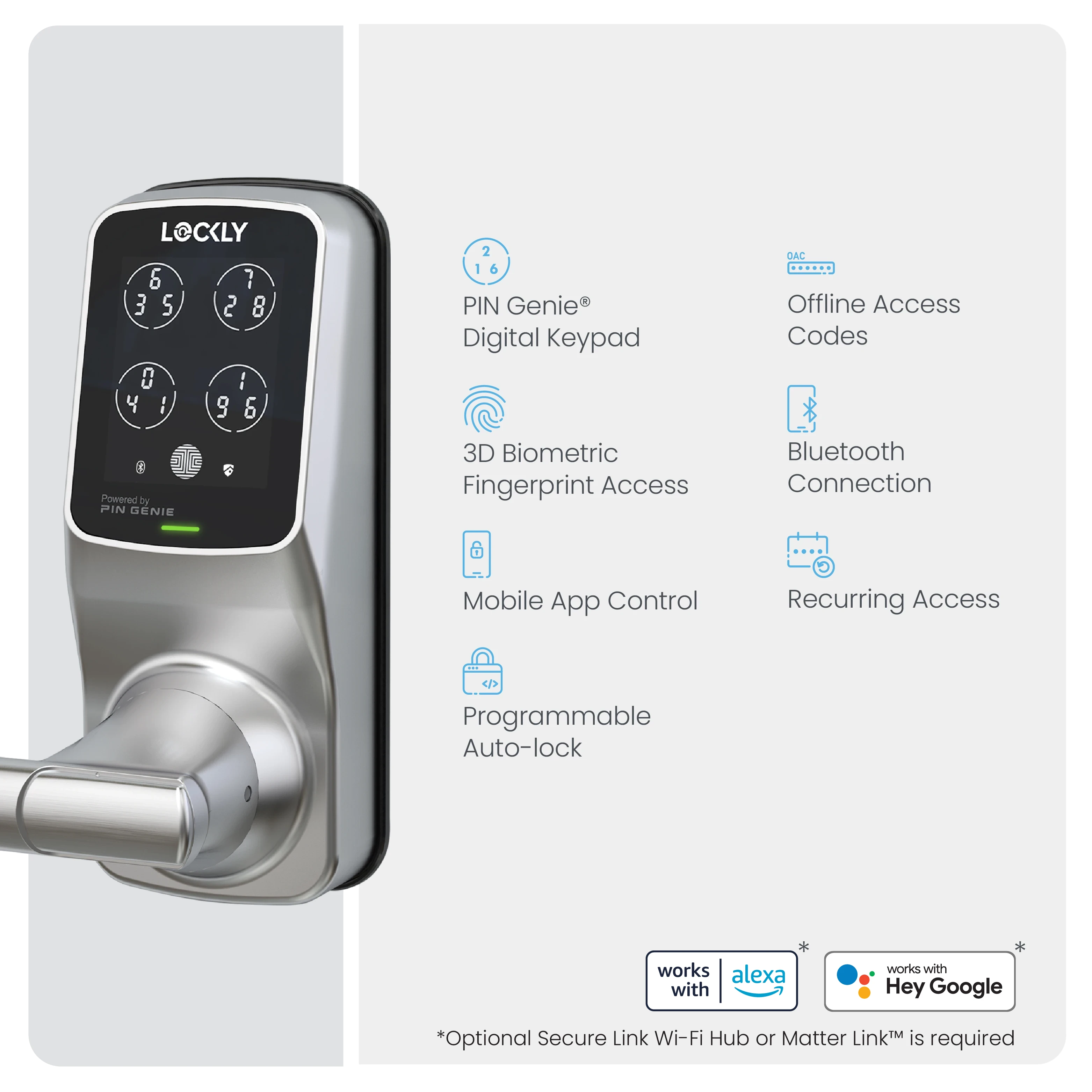 Peek-Proof Lockly Secure Plus Smart Lock