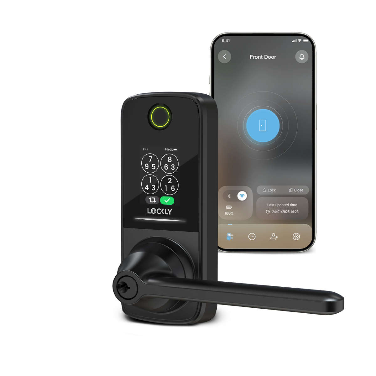 Prosecure Lock Lockly Secure Pro Latch Latest Version | Quick-Switch Dual Keypad with ...