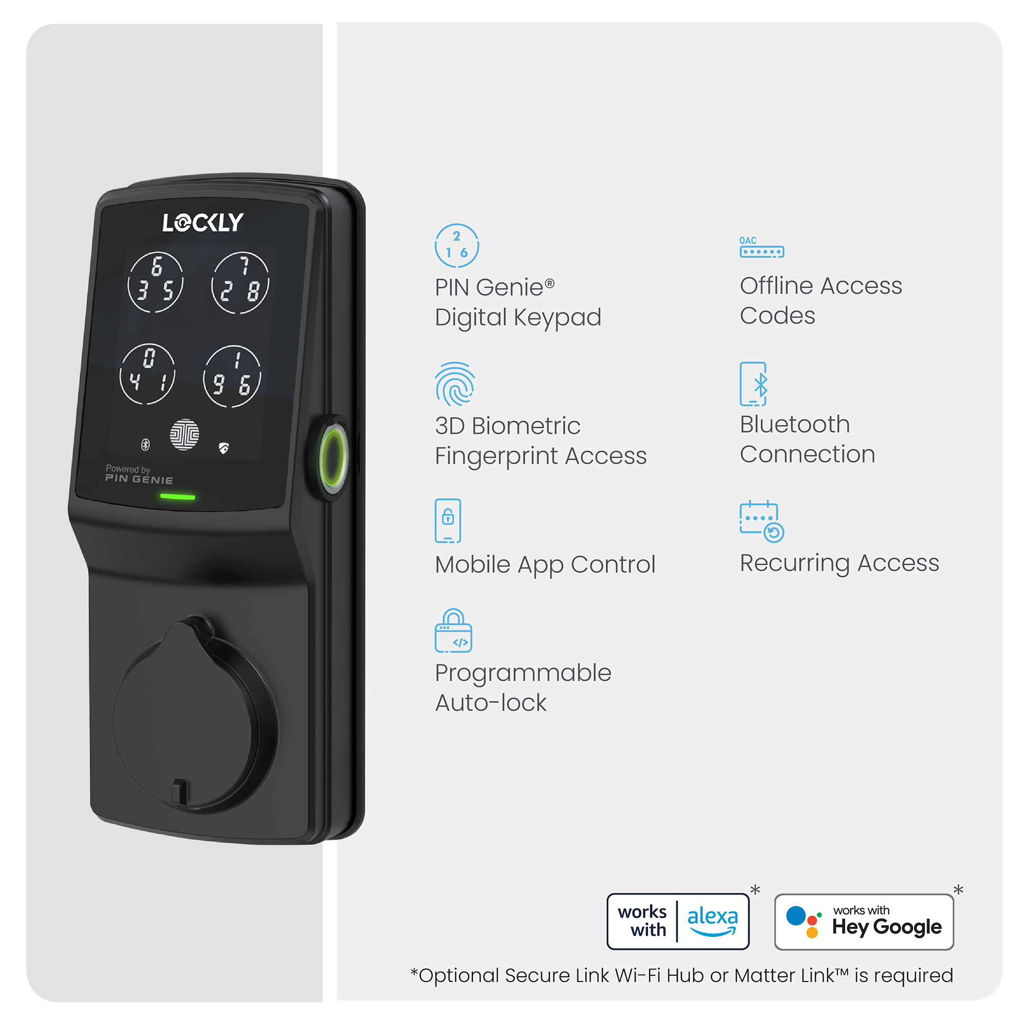 Peek-Proof Lockly Secure Plus Smart Lock