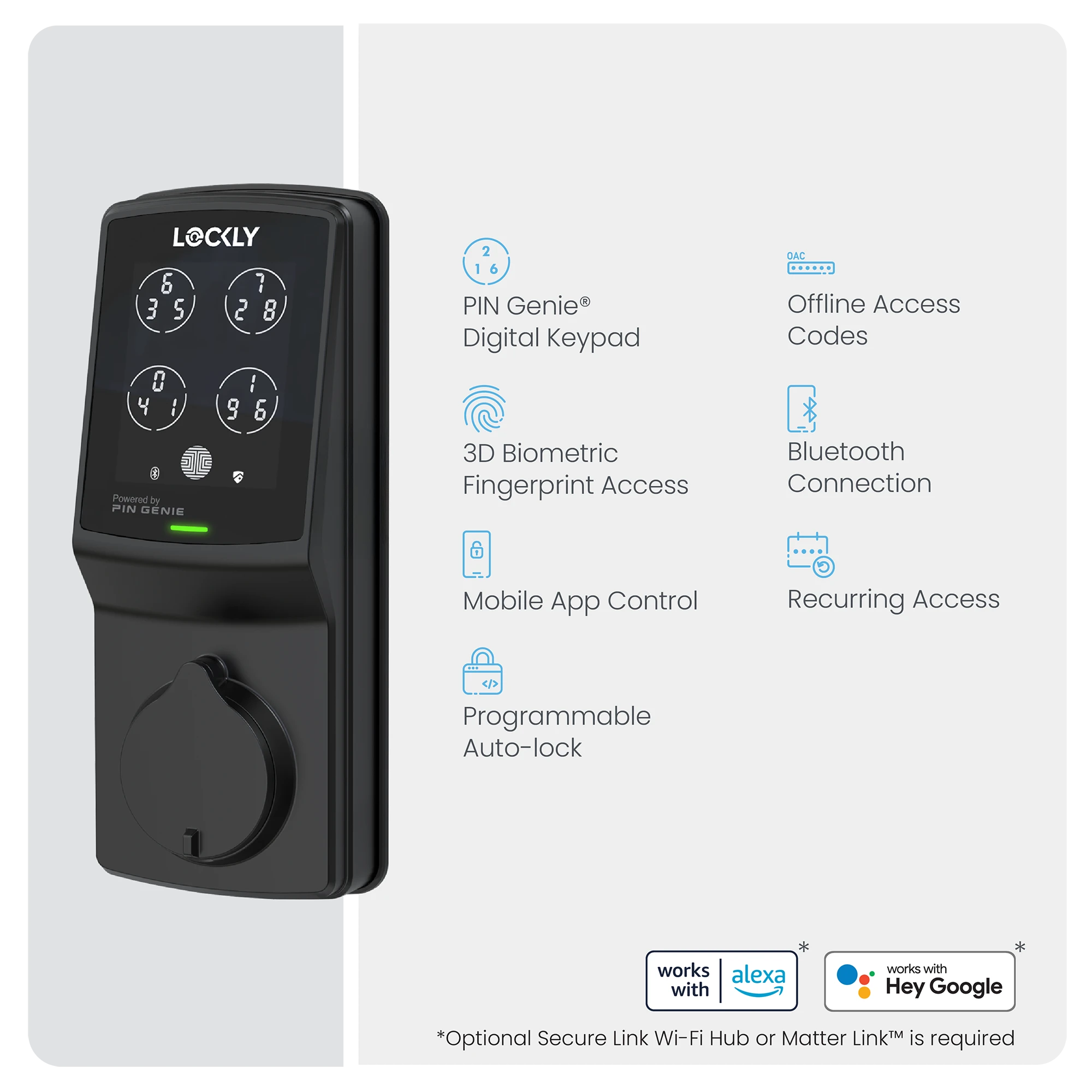 Lockly smart lock features