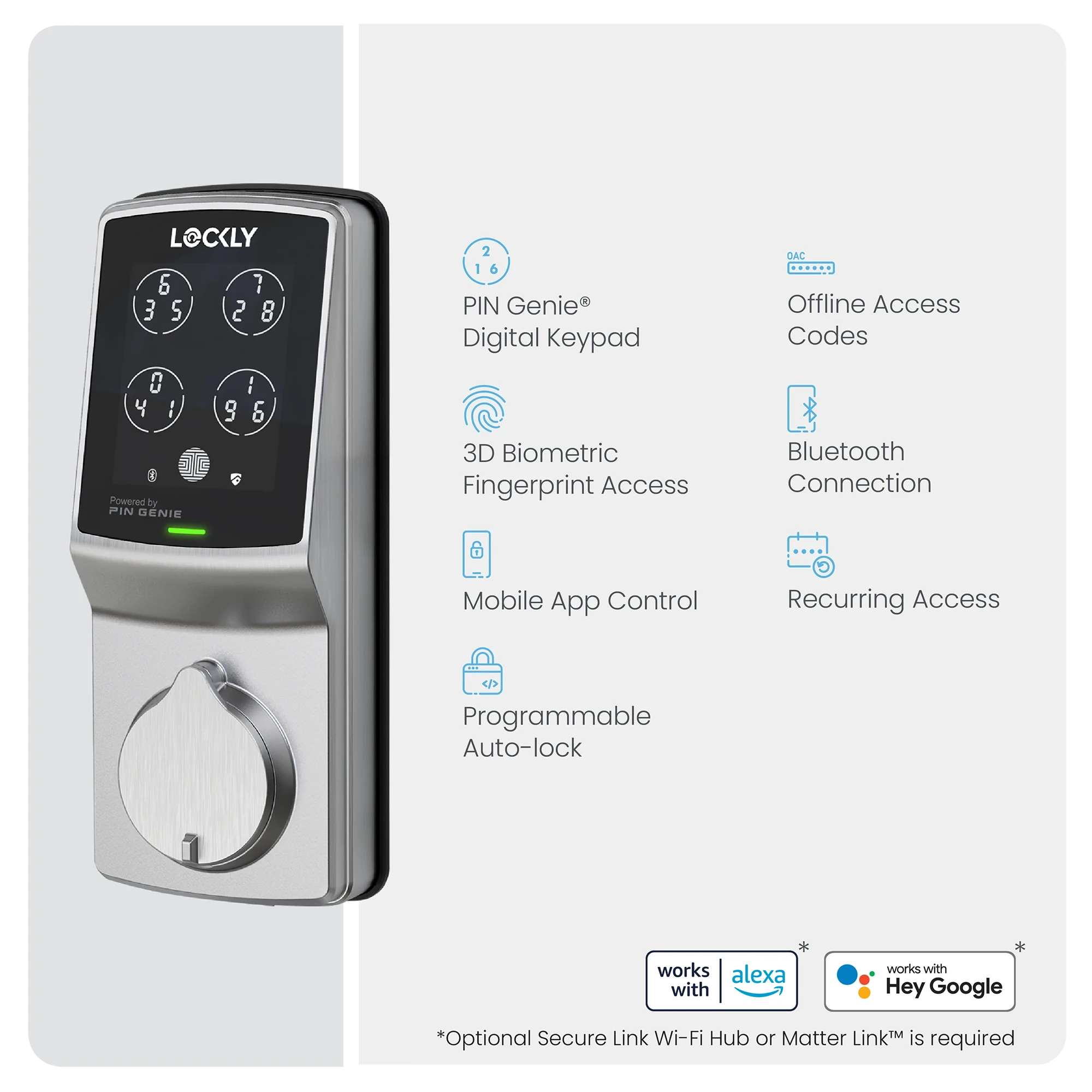 Peek-Proof Lockly Secure Plus Smart Lock