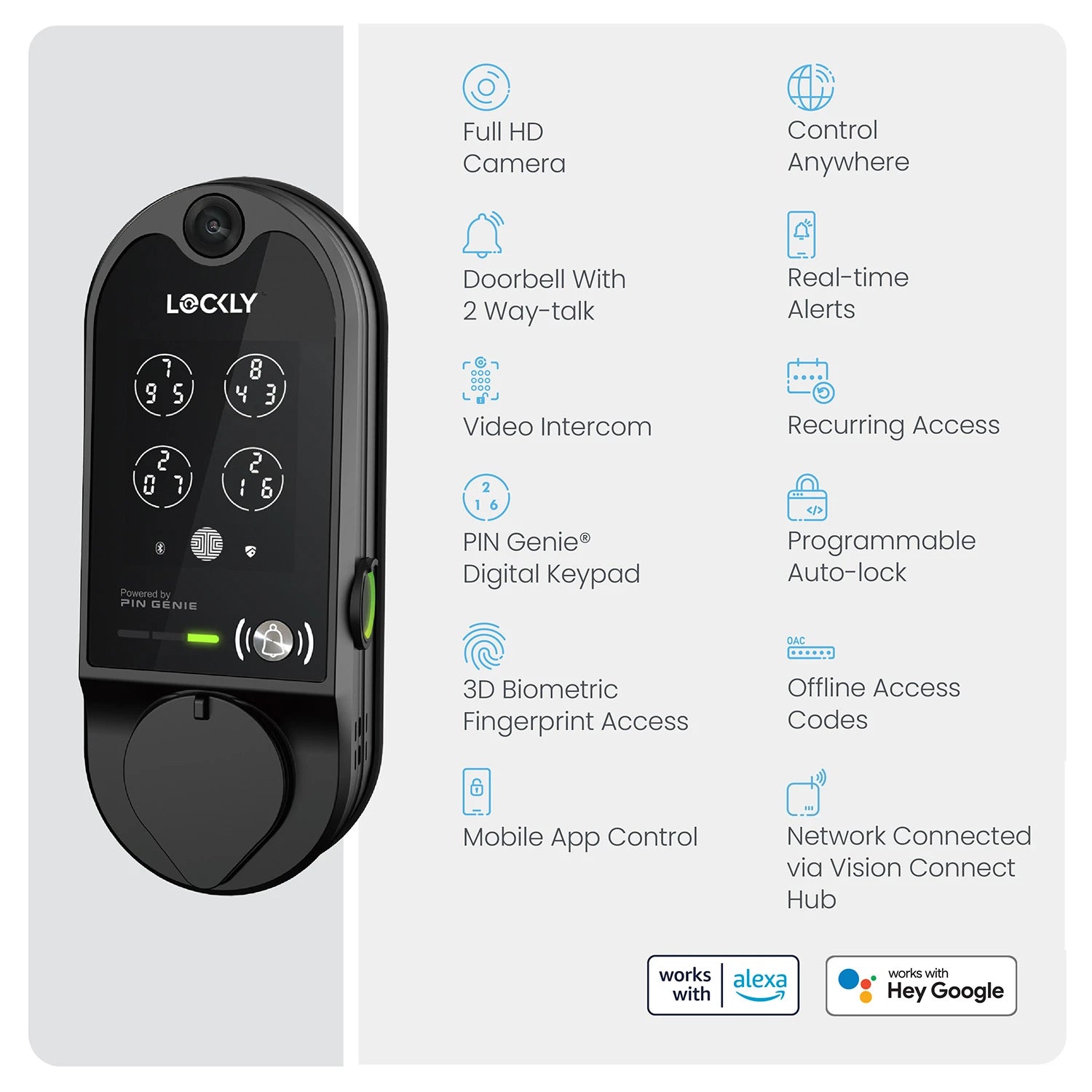 Lockly Vision™ - The Original Video Smart Lock
