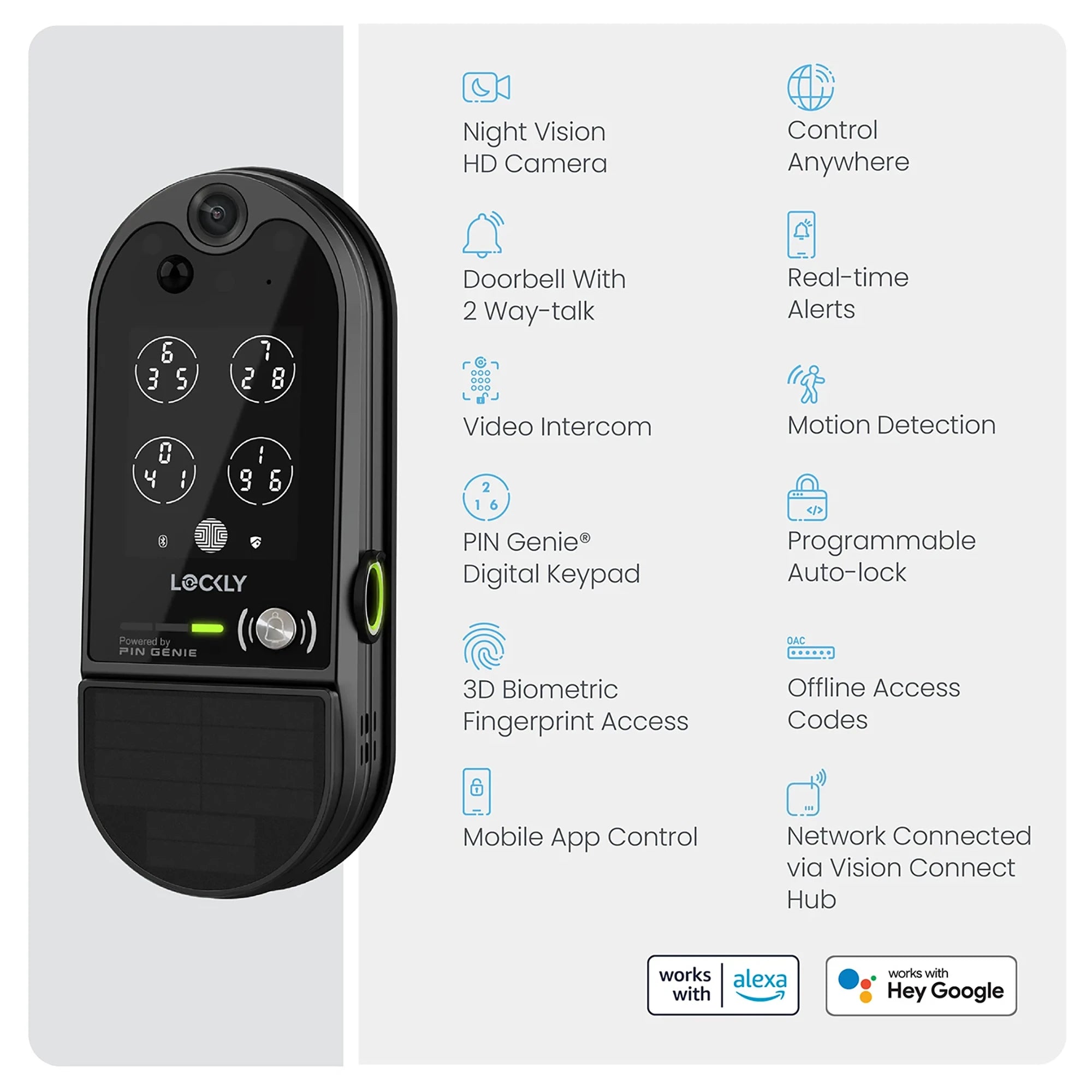 Lockly Vision Elite Video Smart Lock