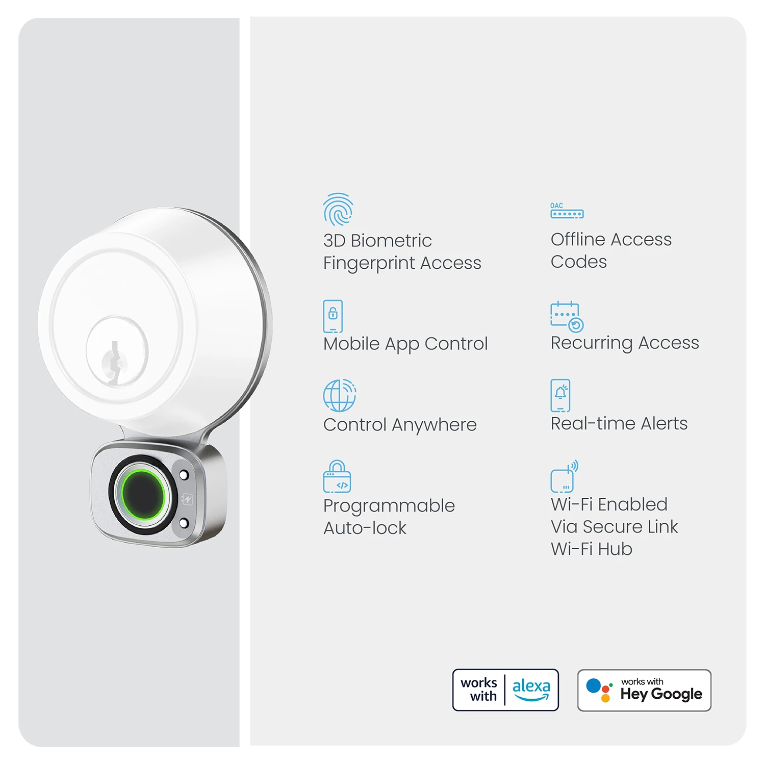 Lockly Flex Touch Pro Retrofit Smart Lock