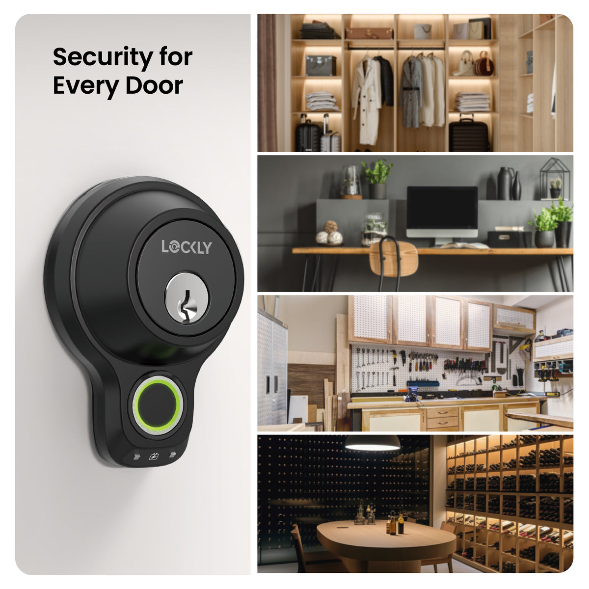 Lockly Model X Flex Touch Fingerprint Deadbolt