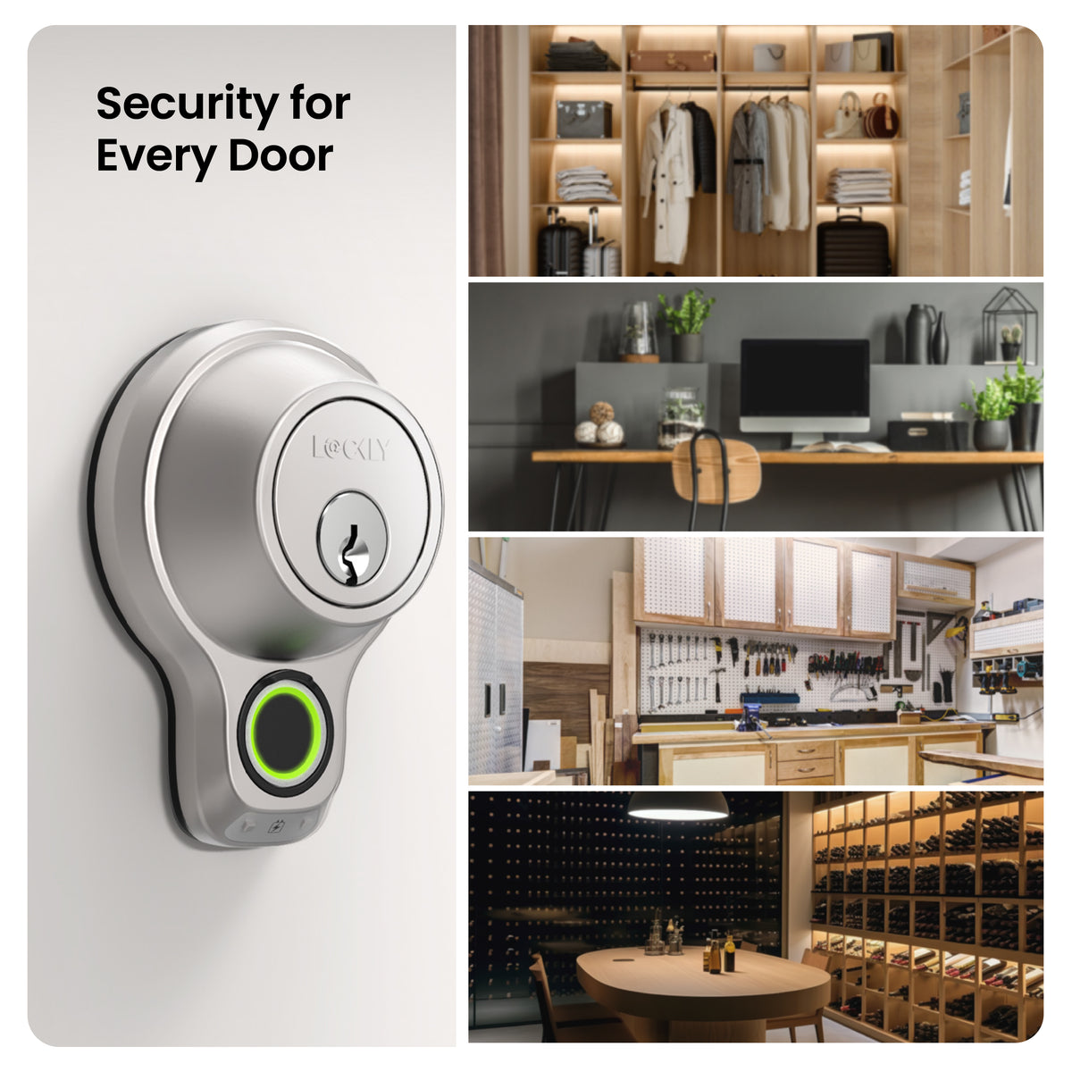 Lockly Model X Flex Touch Fingerprint Deadbolt