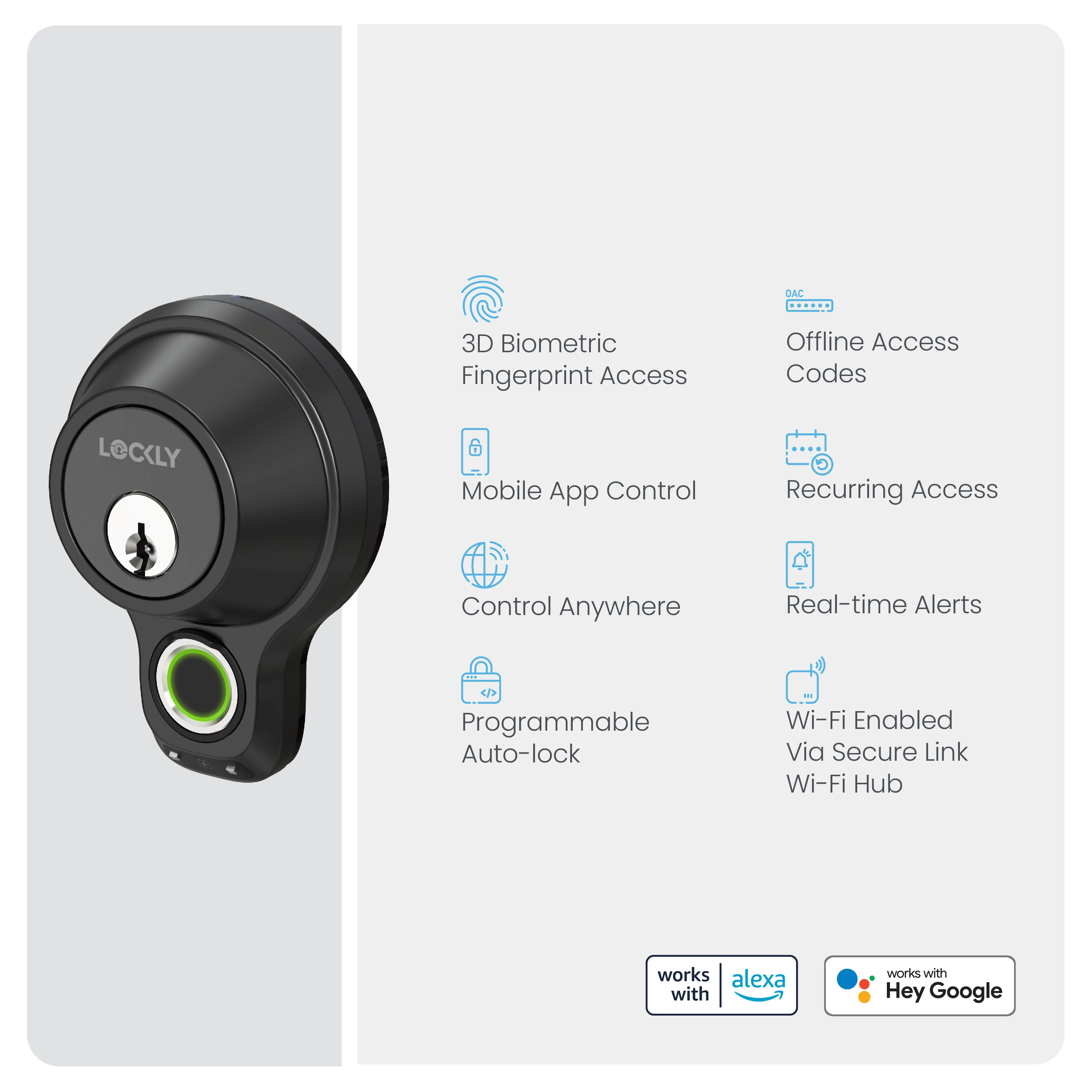 Lockly Access Touch Pro Fingerprint Deadbolt