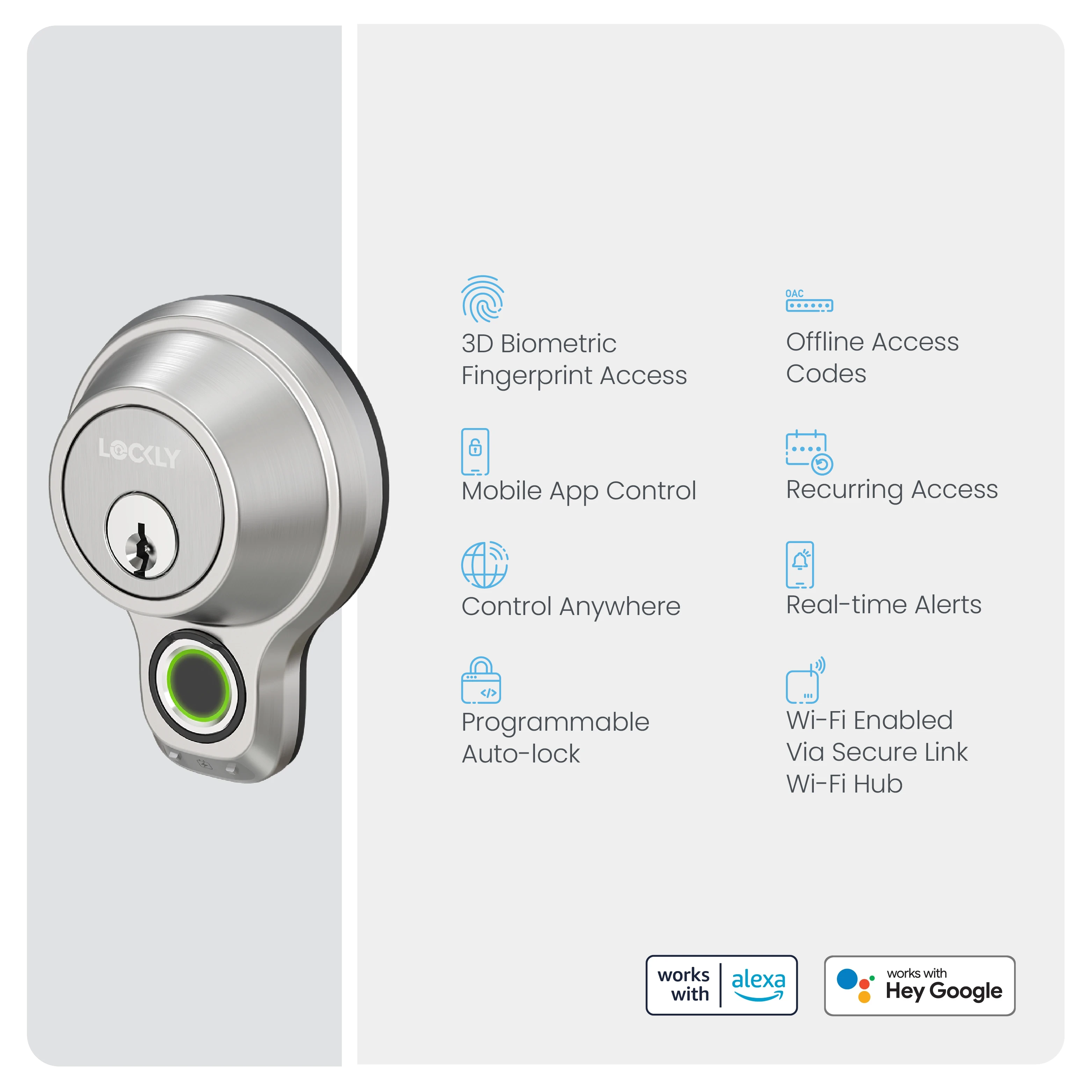 Lockly Access Touch Pro Fingerprint Deadbolt
