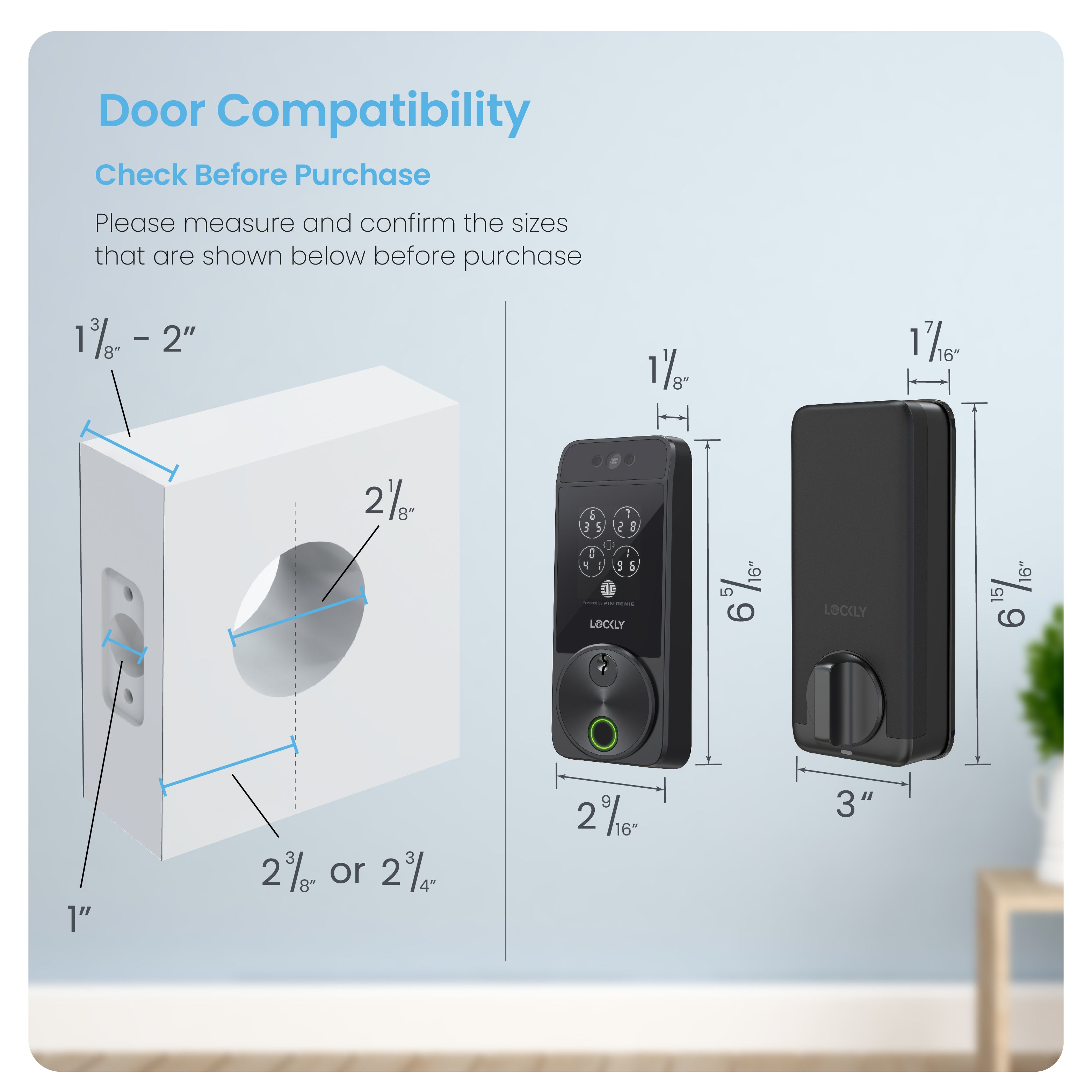 Lockly Visage Zeno Series Facial Recognition Deadbolt