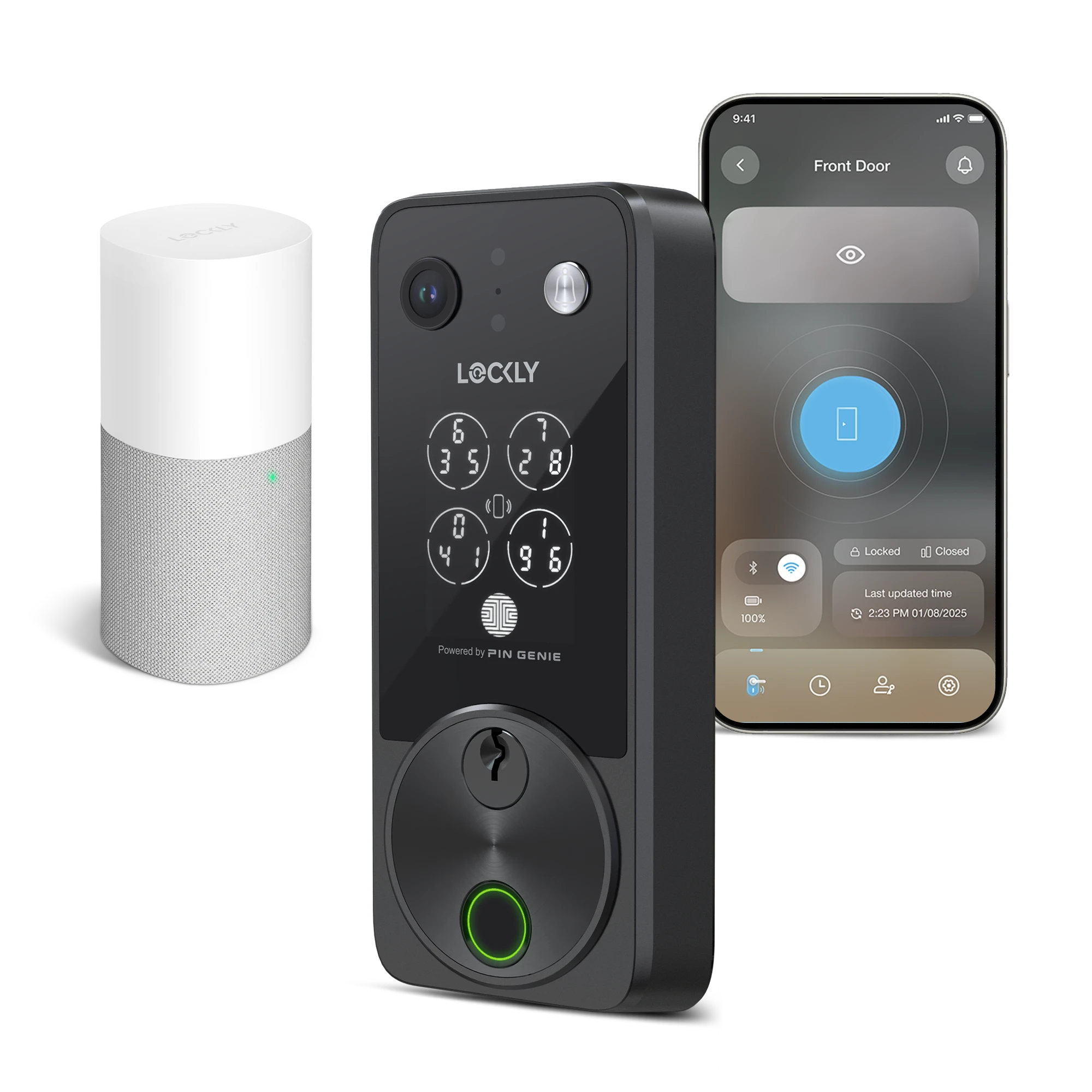 Lockly Vision Zeno Series Video Smart Lock with Intercom Deadbolt