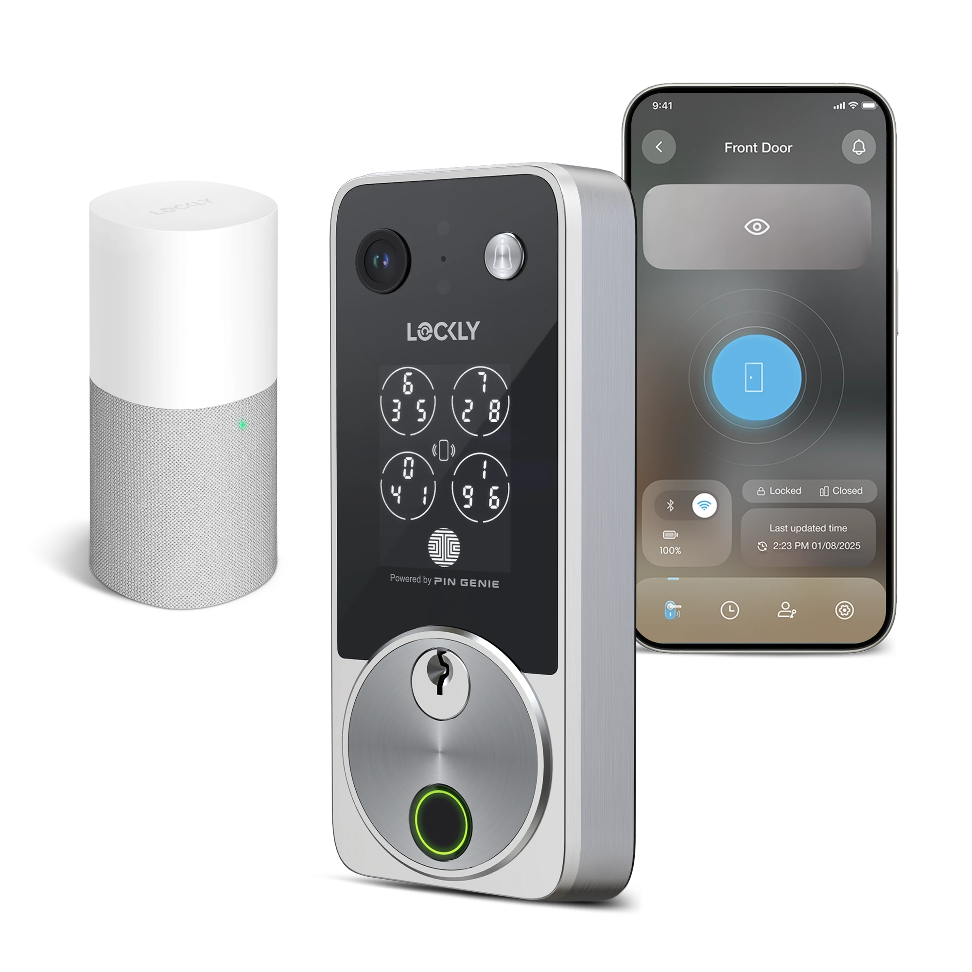 Lockly Vision Zeno Series Video Smart Lock with Intercom Deadbolt